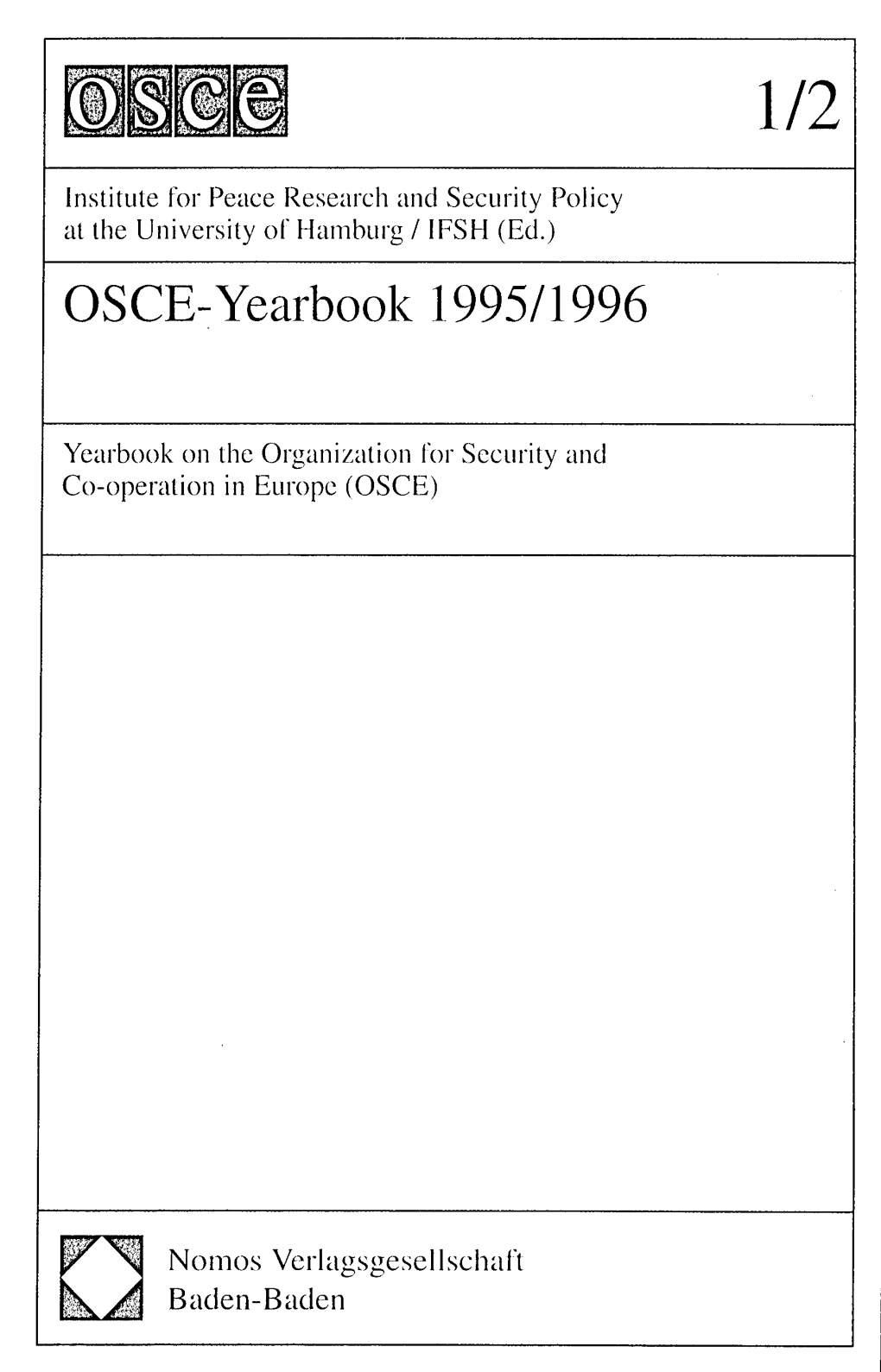 OSCE-Yearbook 1995/1996