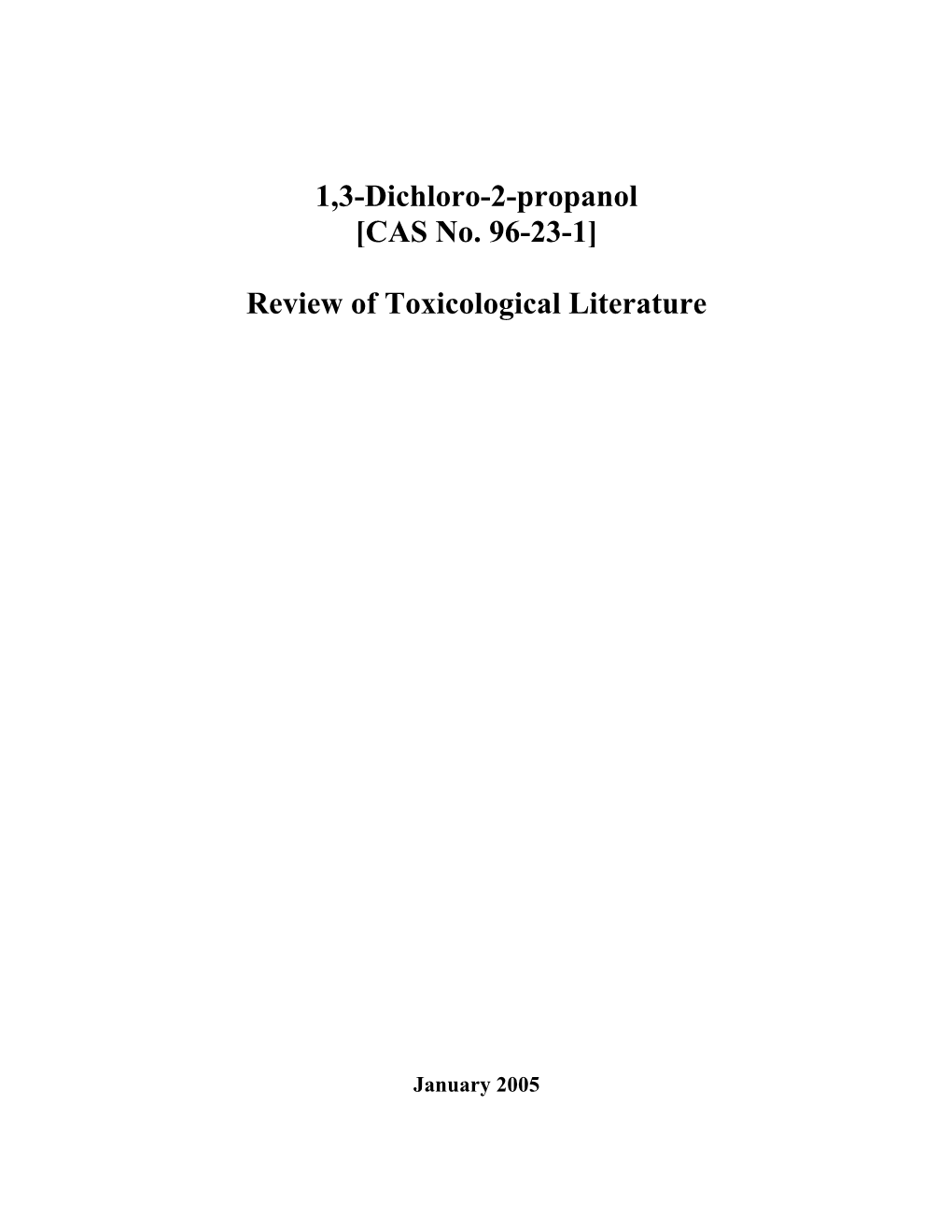 1,3-Dichloro-2-Propanol [CAS No. 96-23-1]