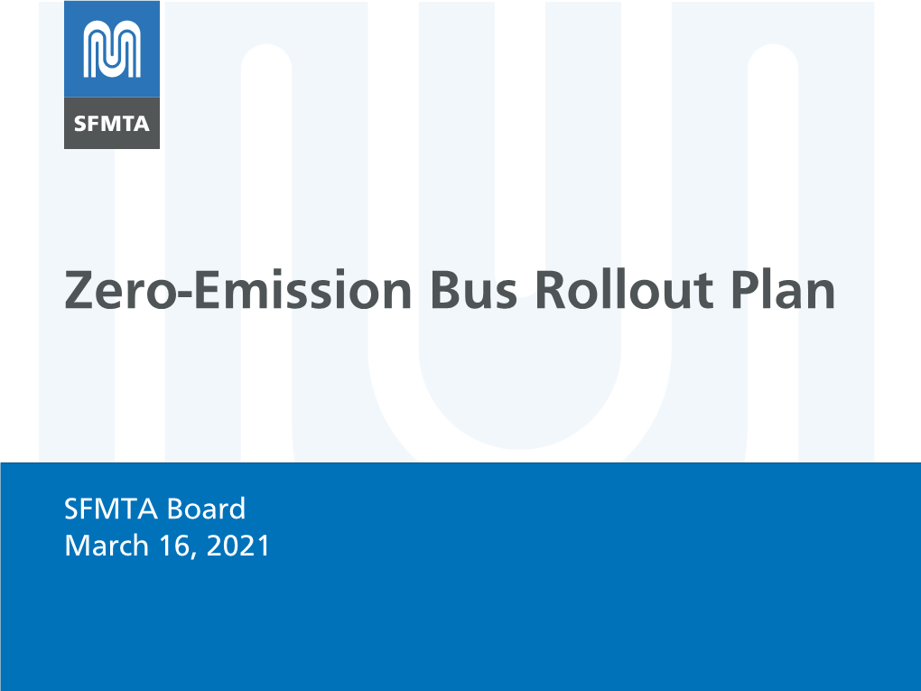 Zero-Emission Bus Rollout Plan