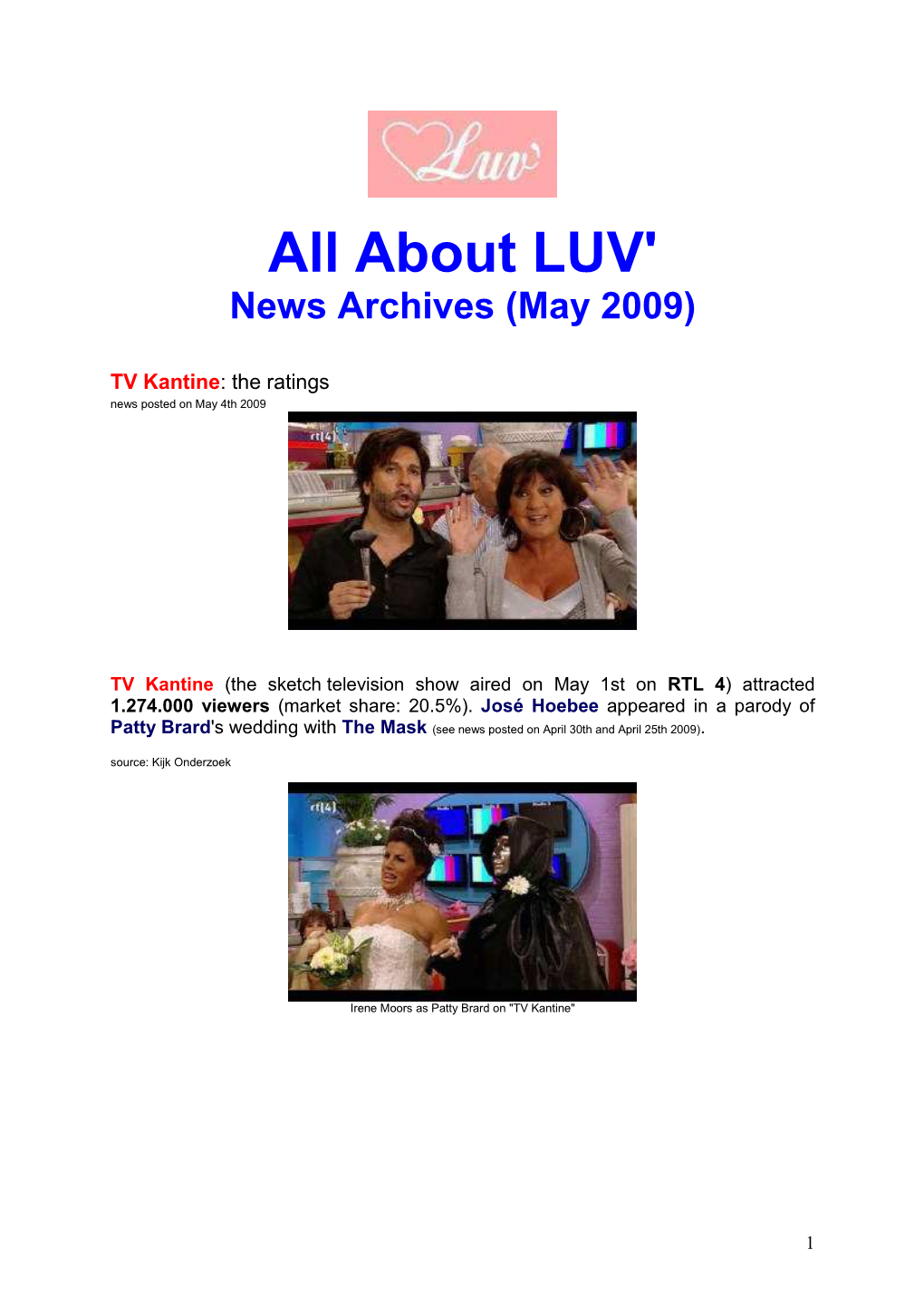 News All About LUV May 2009