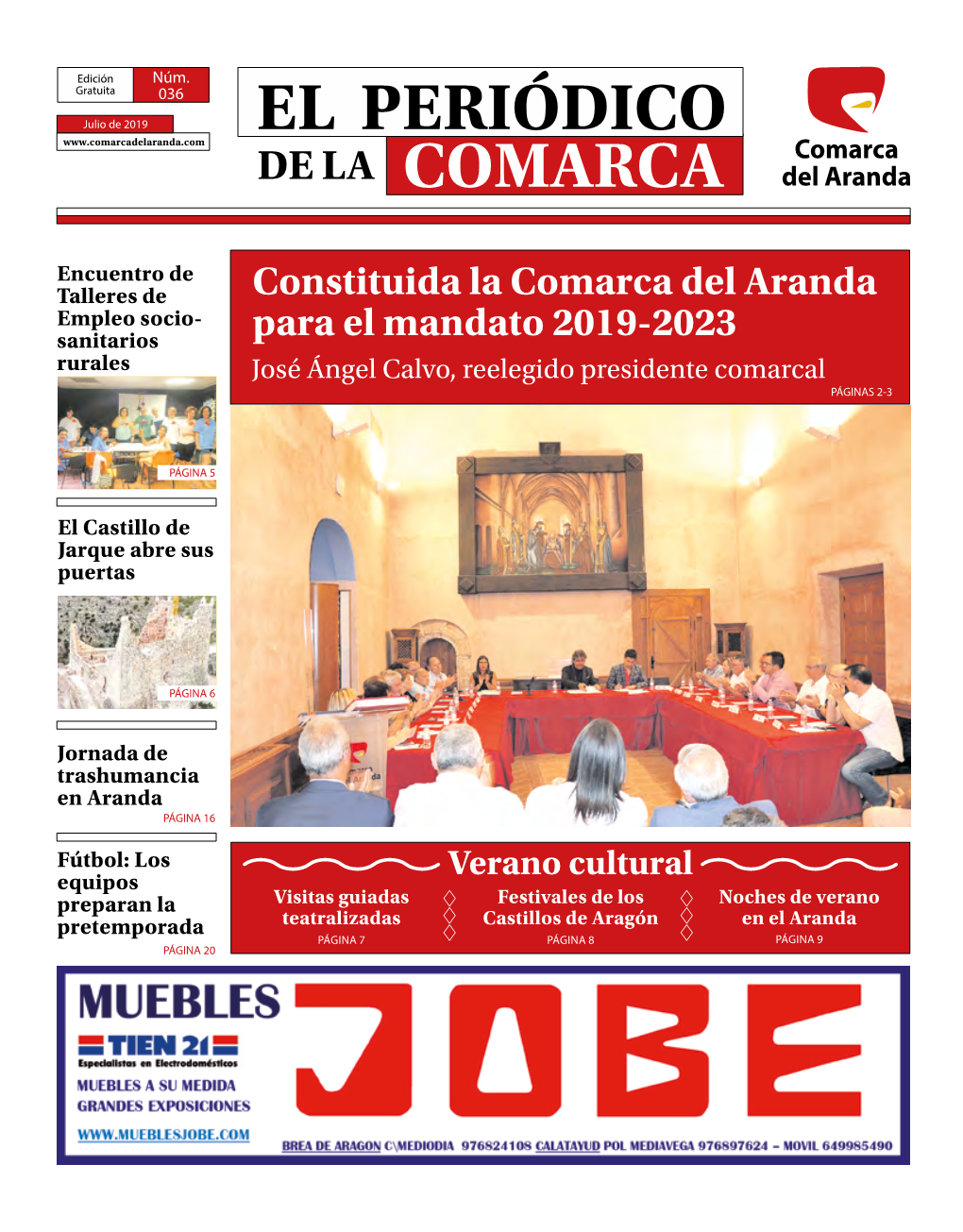 Constituida La Comarca Del Aranda Para El Mandato 2019-2023