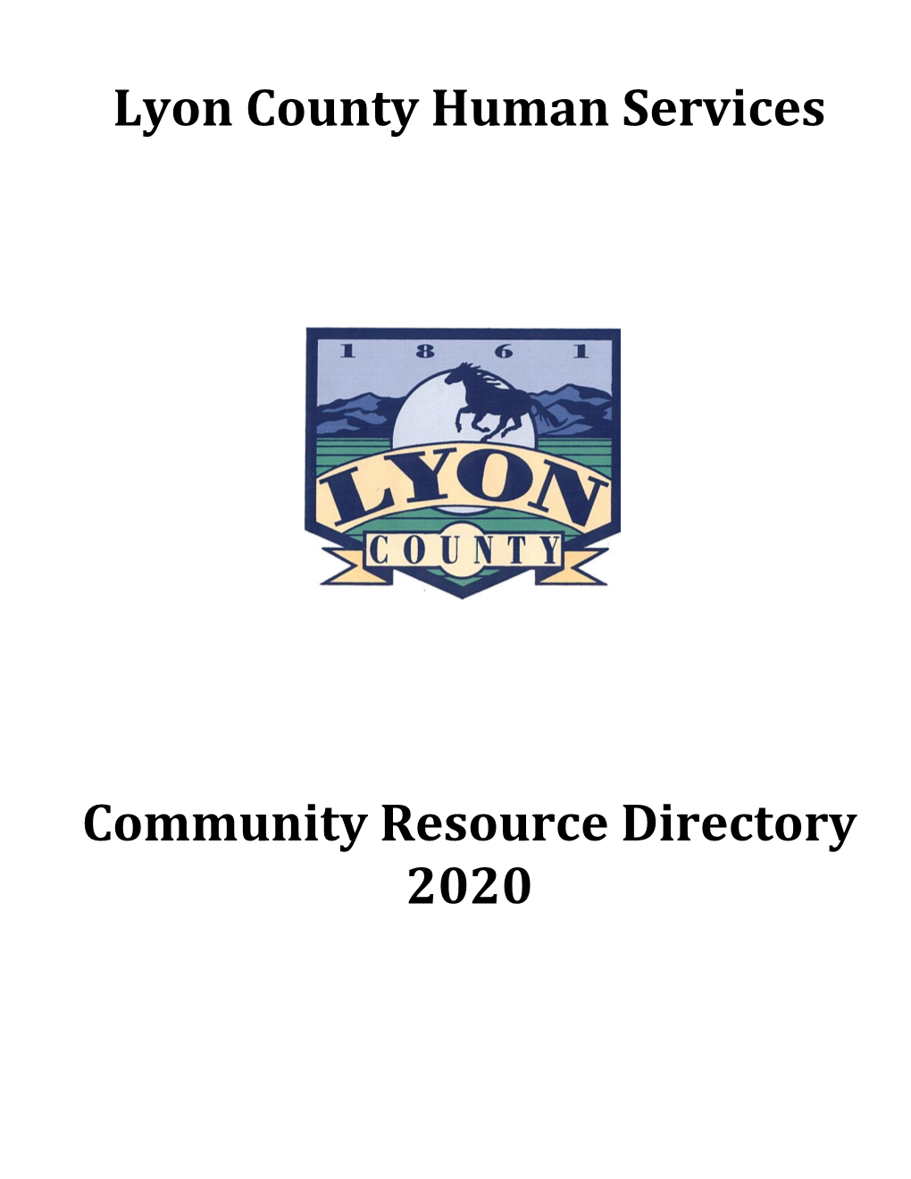 Lyon County Human Services Community Resource Directory 2020