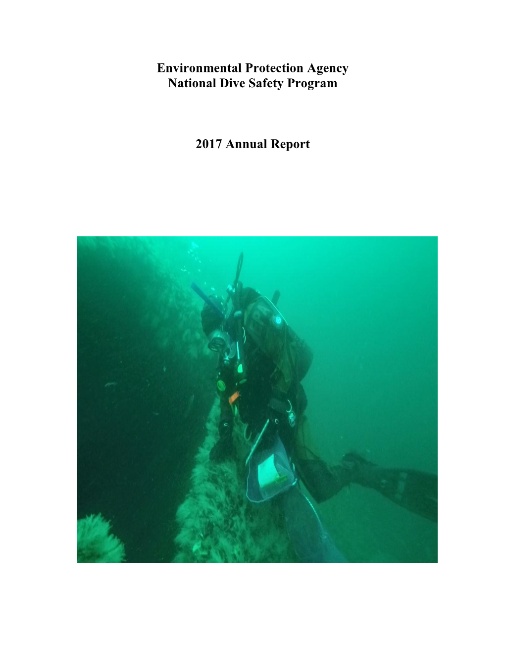 2017 National Dive Safety Program 2017 Annual Report