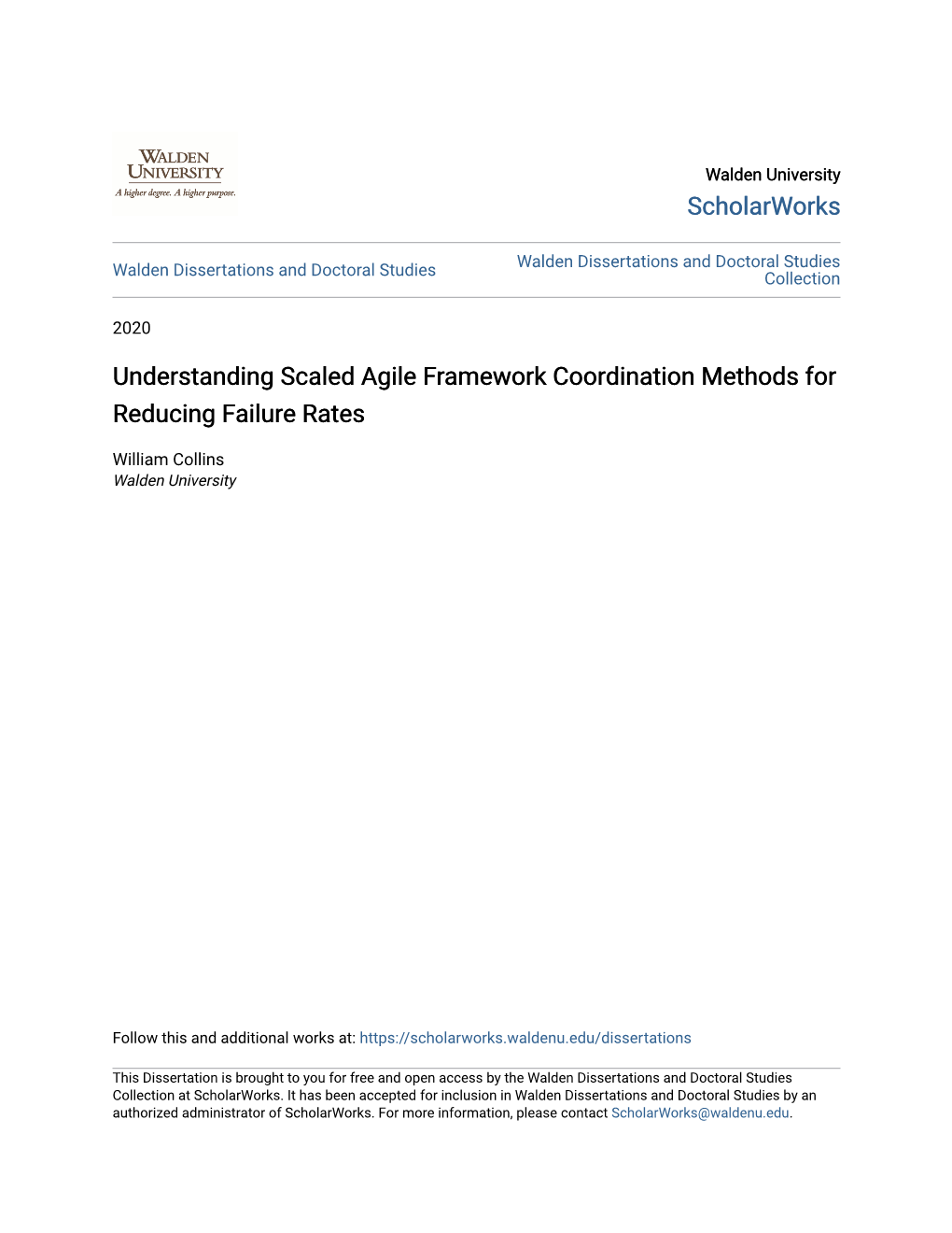 Understanding Scaled Agile Framework Coordination Methods for Reducing Failure Rates