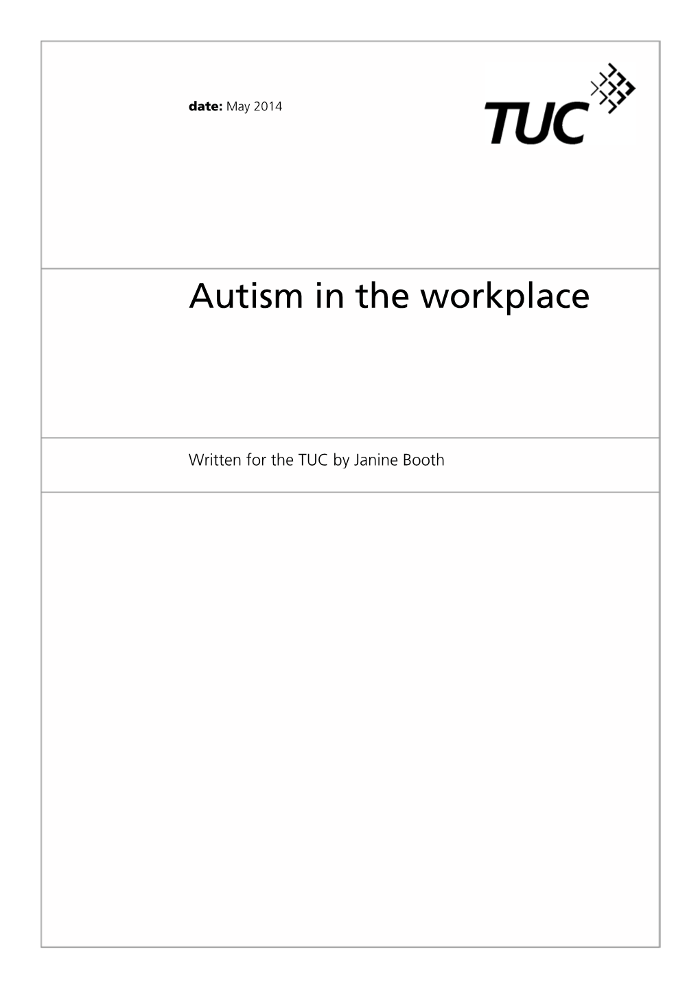 Autism in the Workplace