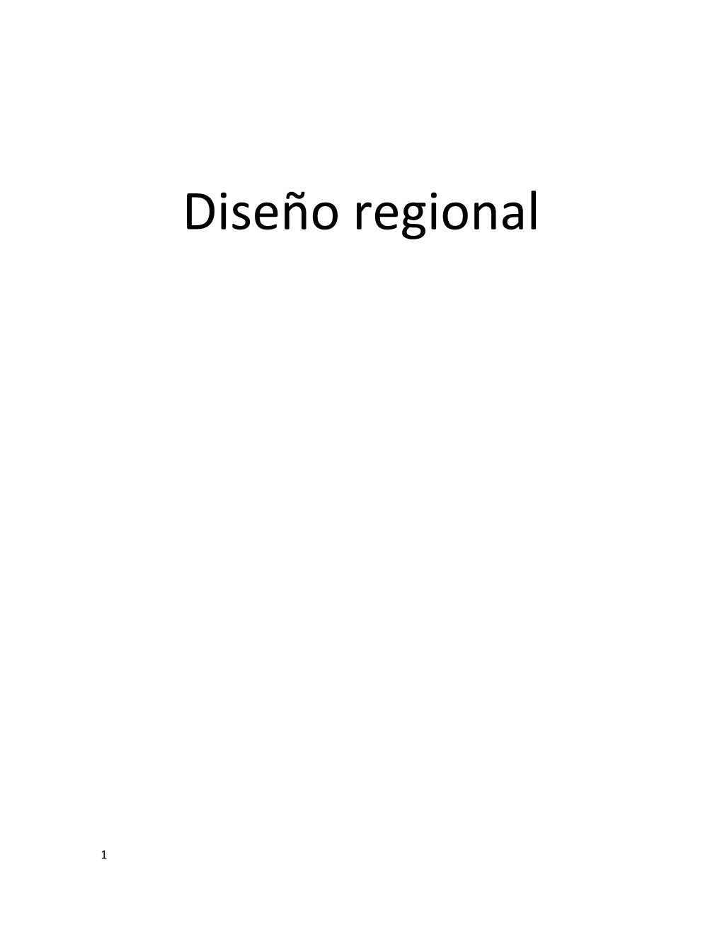 Diseño Regional