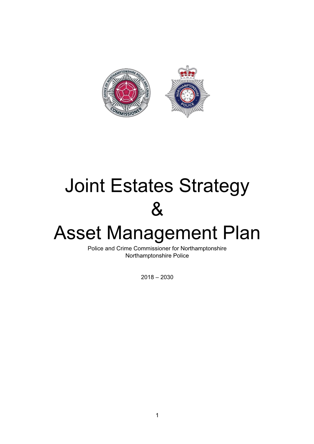 Joint Estates Strategy & Asset Management Plan