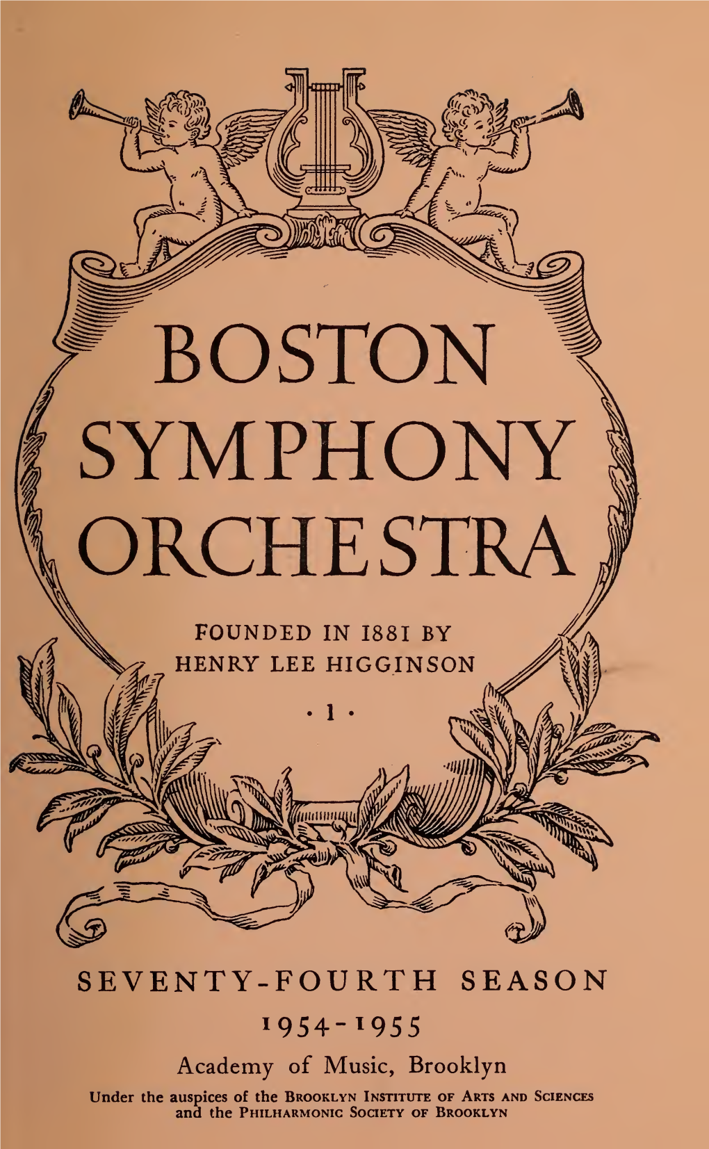 Boston Symphony Orchestra Concert Programs, Season 74, 1954-1955, Trip