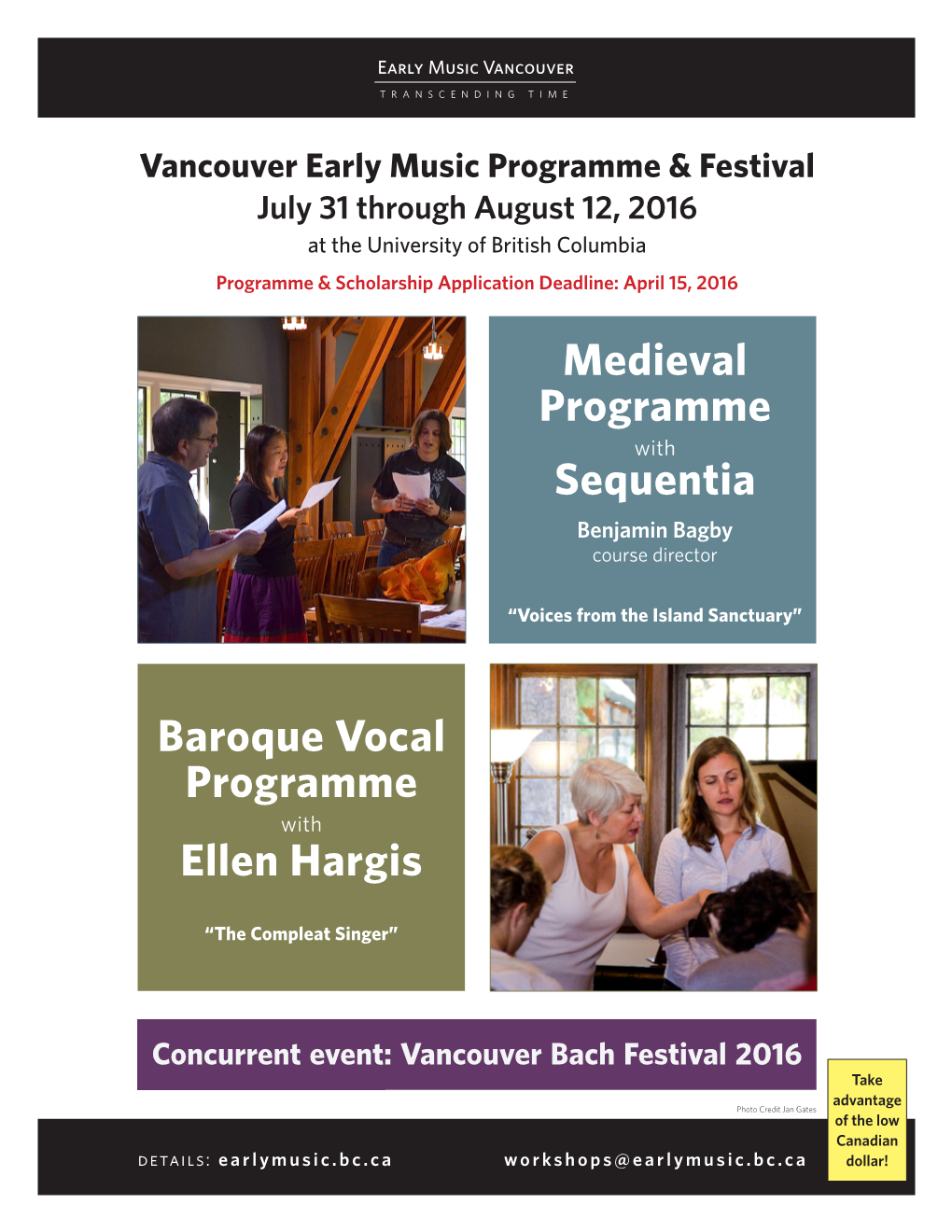 Baroque Vocal Programme with Ellen Hargis