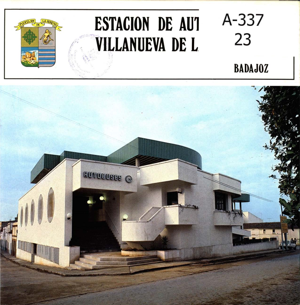 Estación De Autobuses De Villanueva De La Serena, Badajoz
