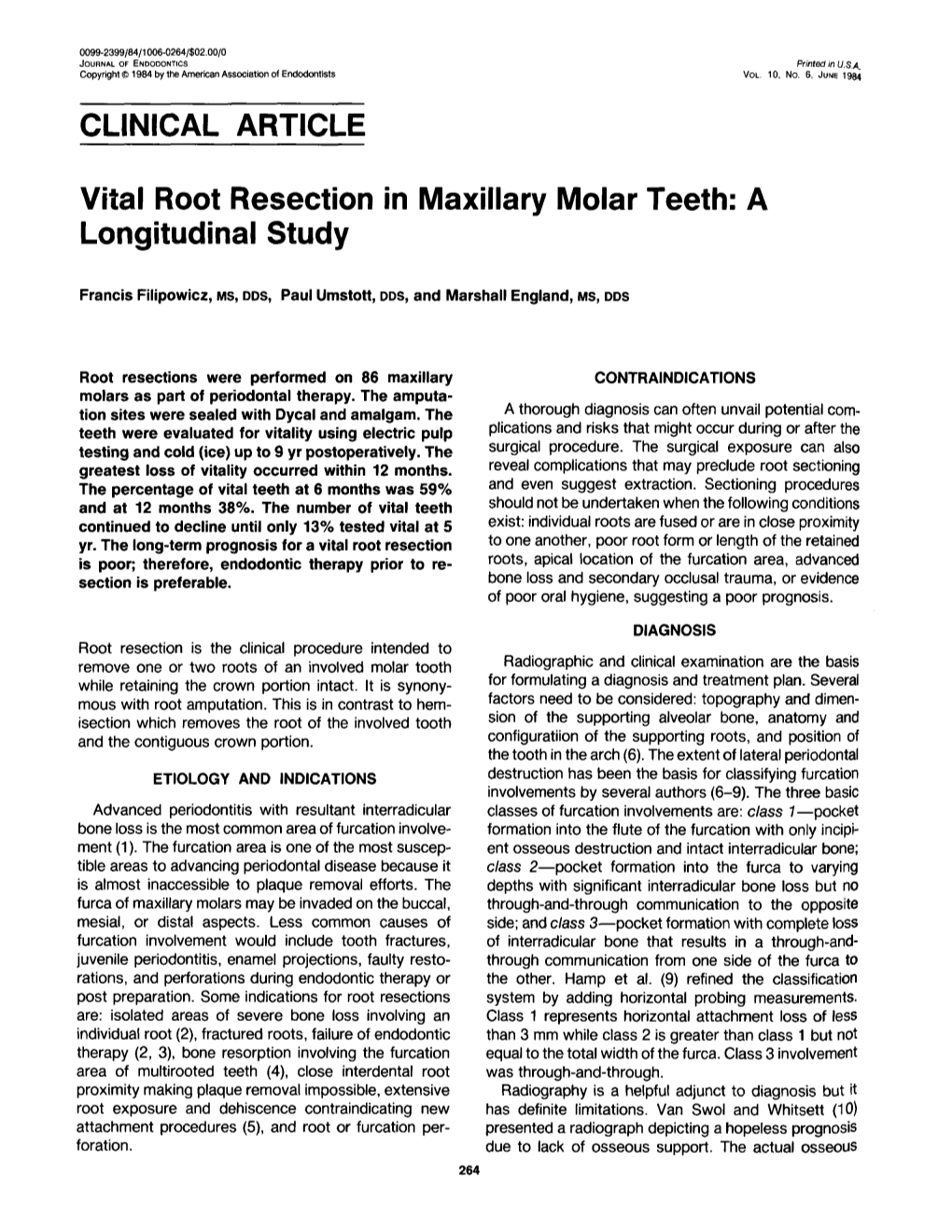 CLINICAL ARTICLE Vital Root Resection In