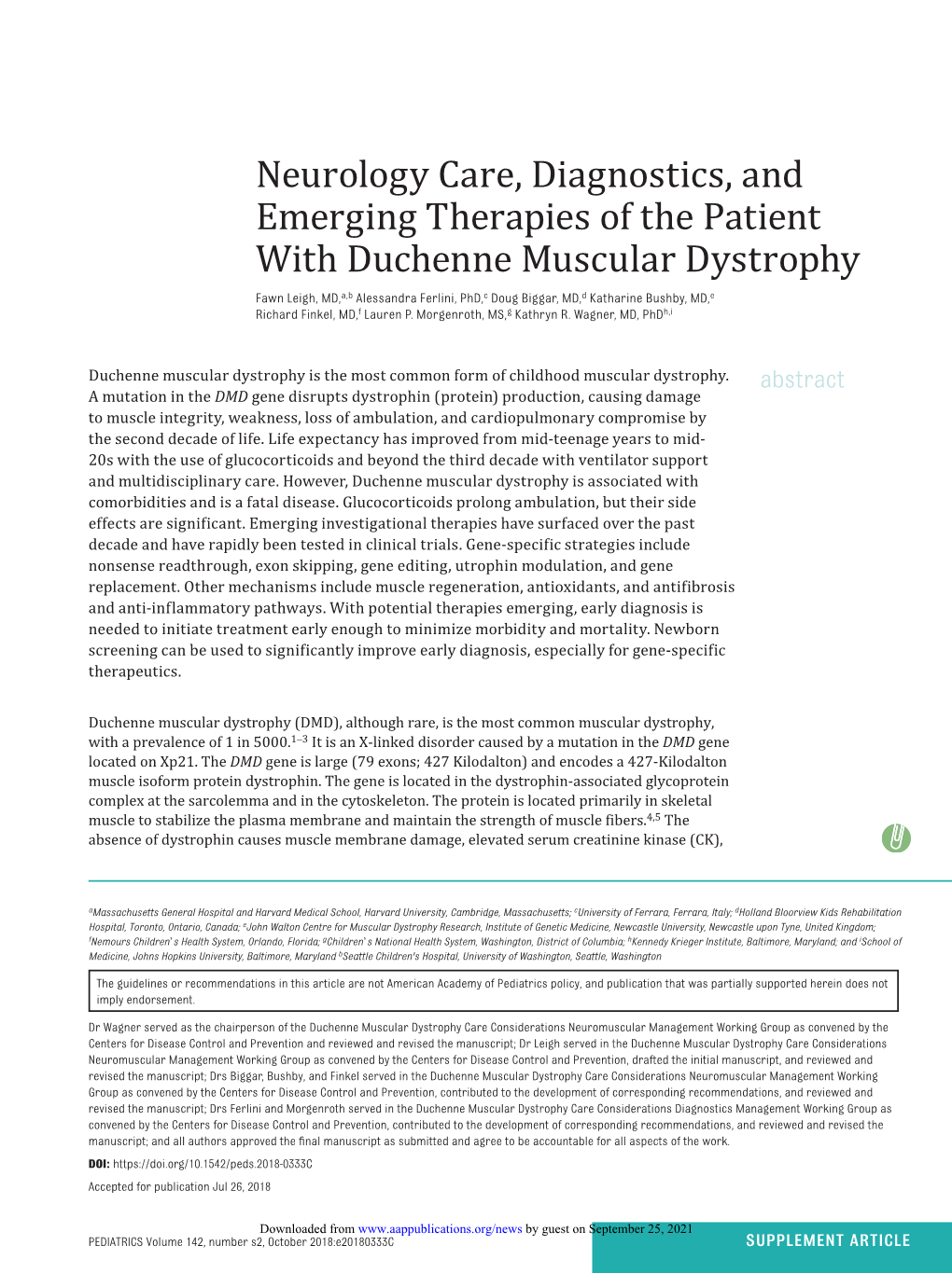 Neurology Care, Diagnostics, and Emerging Therapies of the Patient