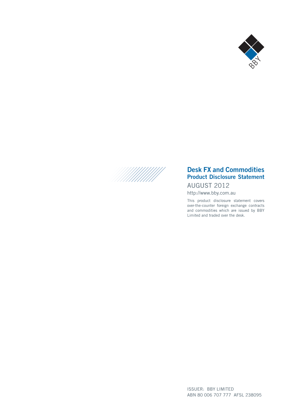 Desk FX and Commodities PDS August 2012