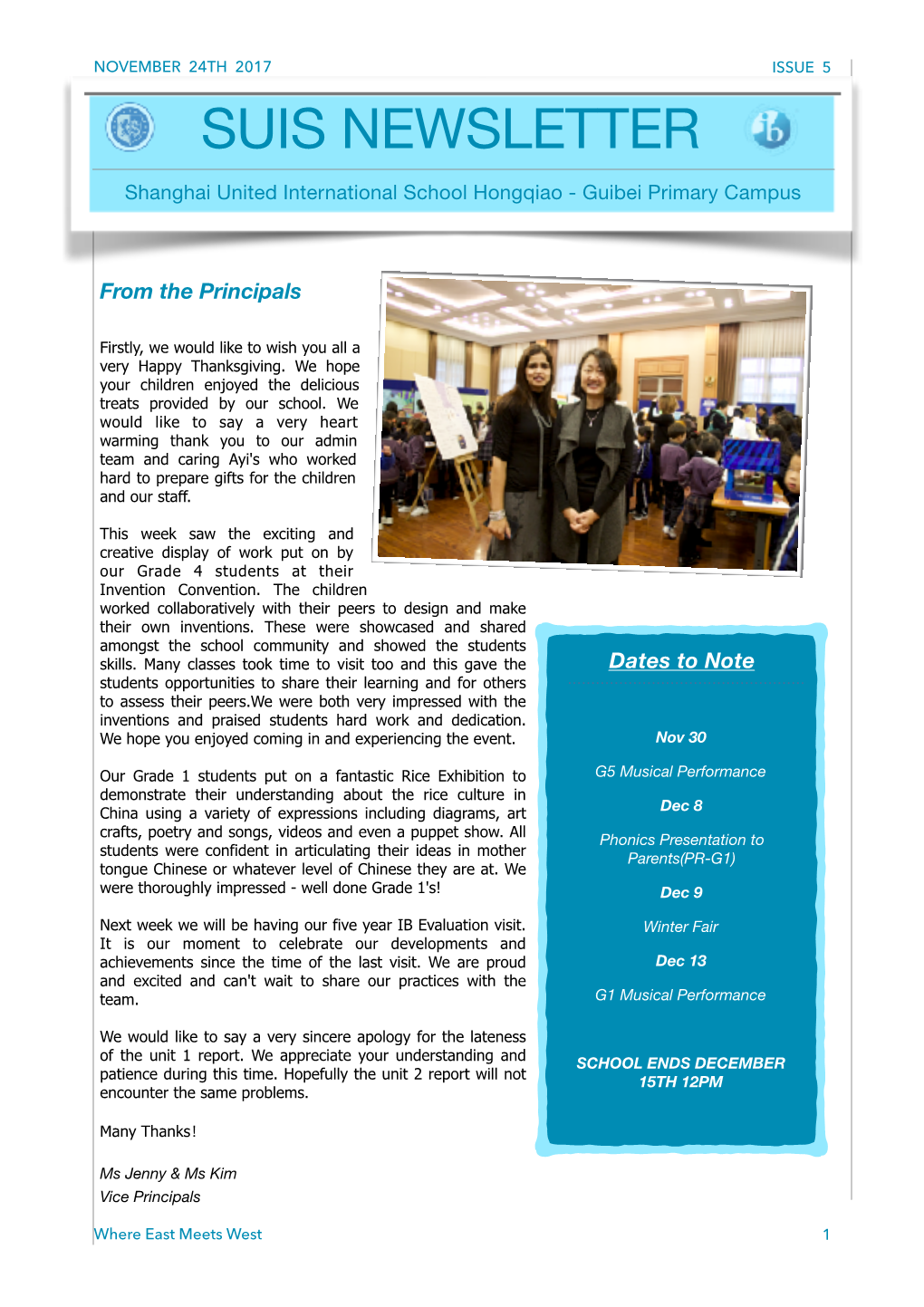 Issue 5 Suis Newsletter