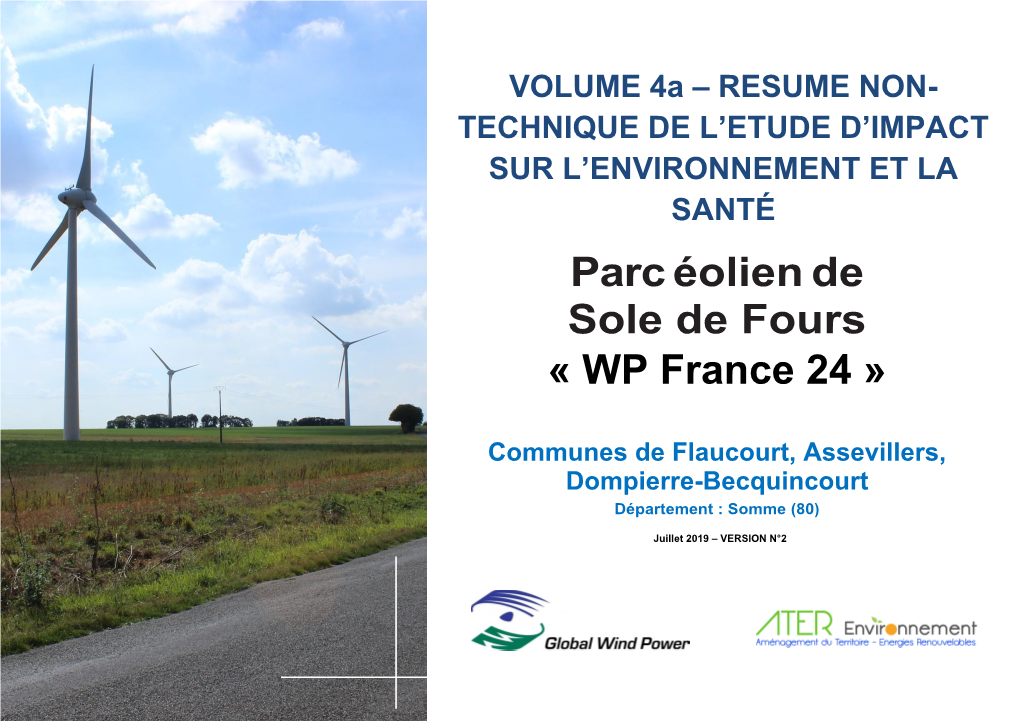 Parc Éolien De Sole De Fours « WP France 24 »
