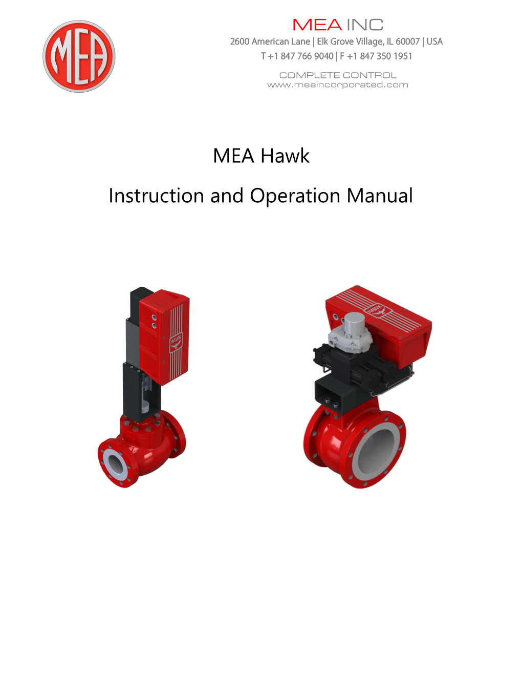 MEA Hawk Instruction and Operation Manual