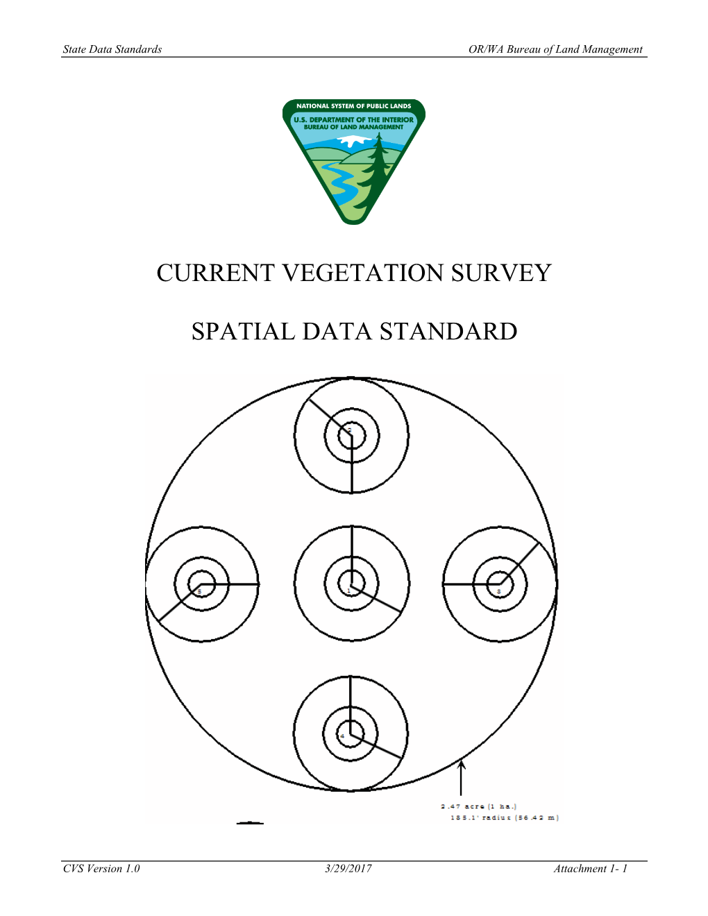 Current Vegetation Survey (CVS) Spatial Data Standard