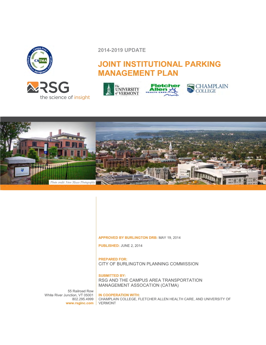 Joint Institutional Parking Management Plan