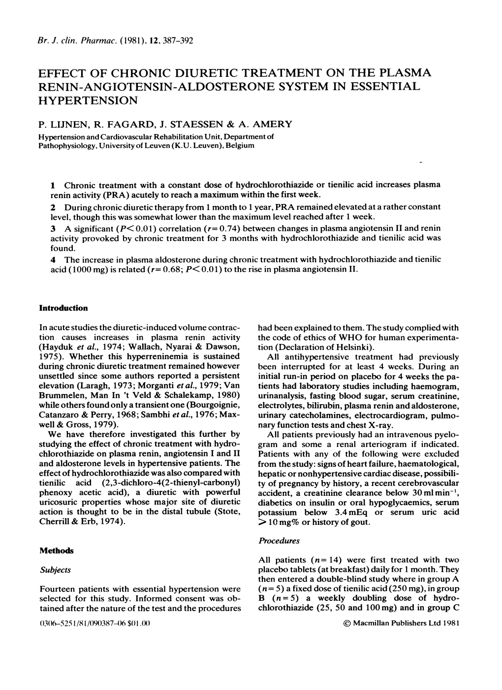 Renin-Angiotensin-Aldosterone System in Essential Hypertension