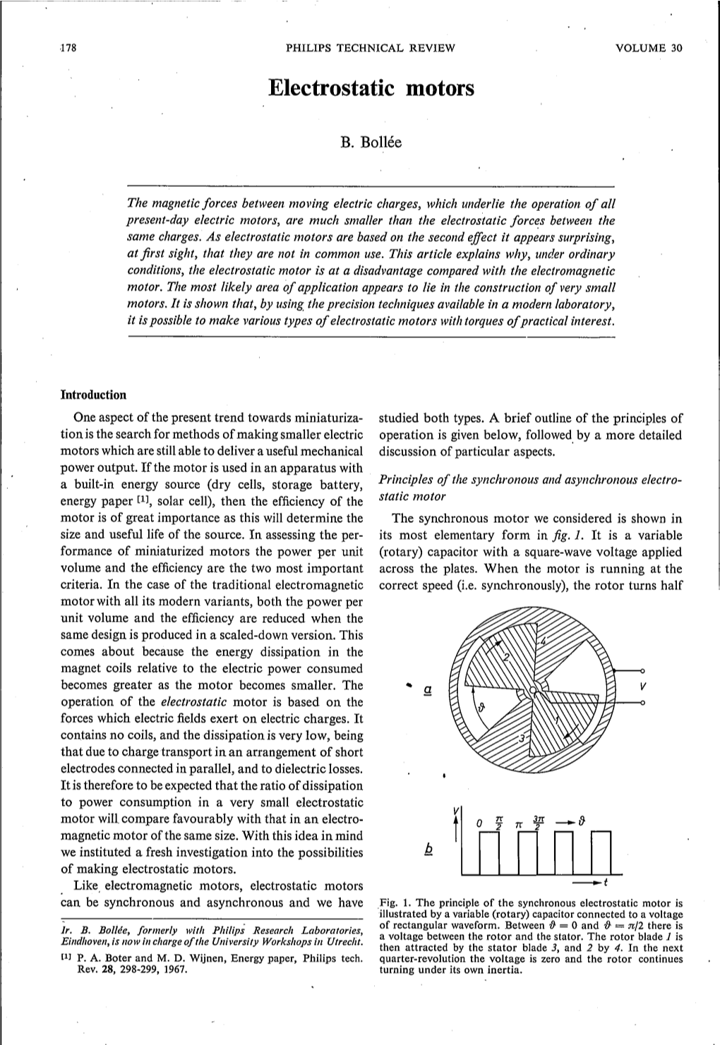 Electrostatic Motors