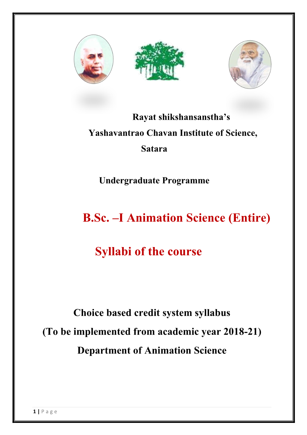 Syllabi of the Course