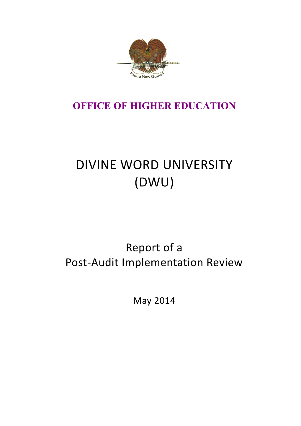 Divine Word University (Dwu)