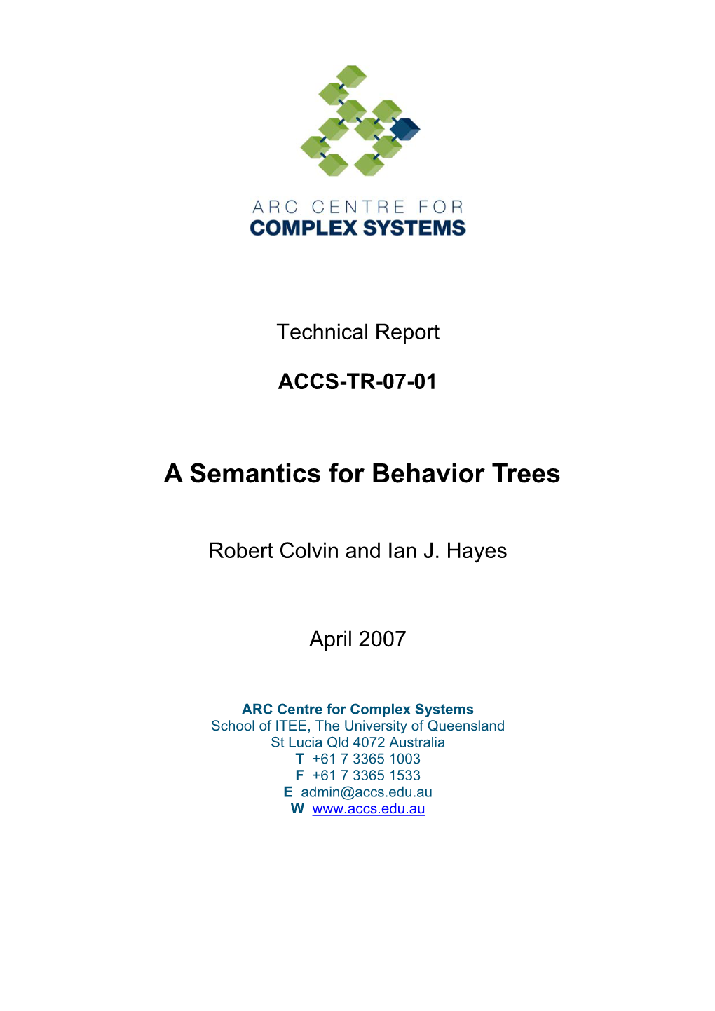 A Semantics for Behavior Trees