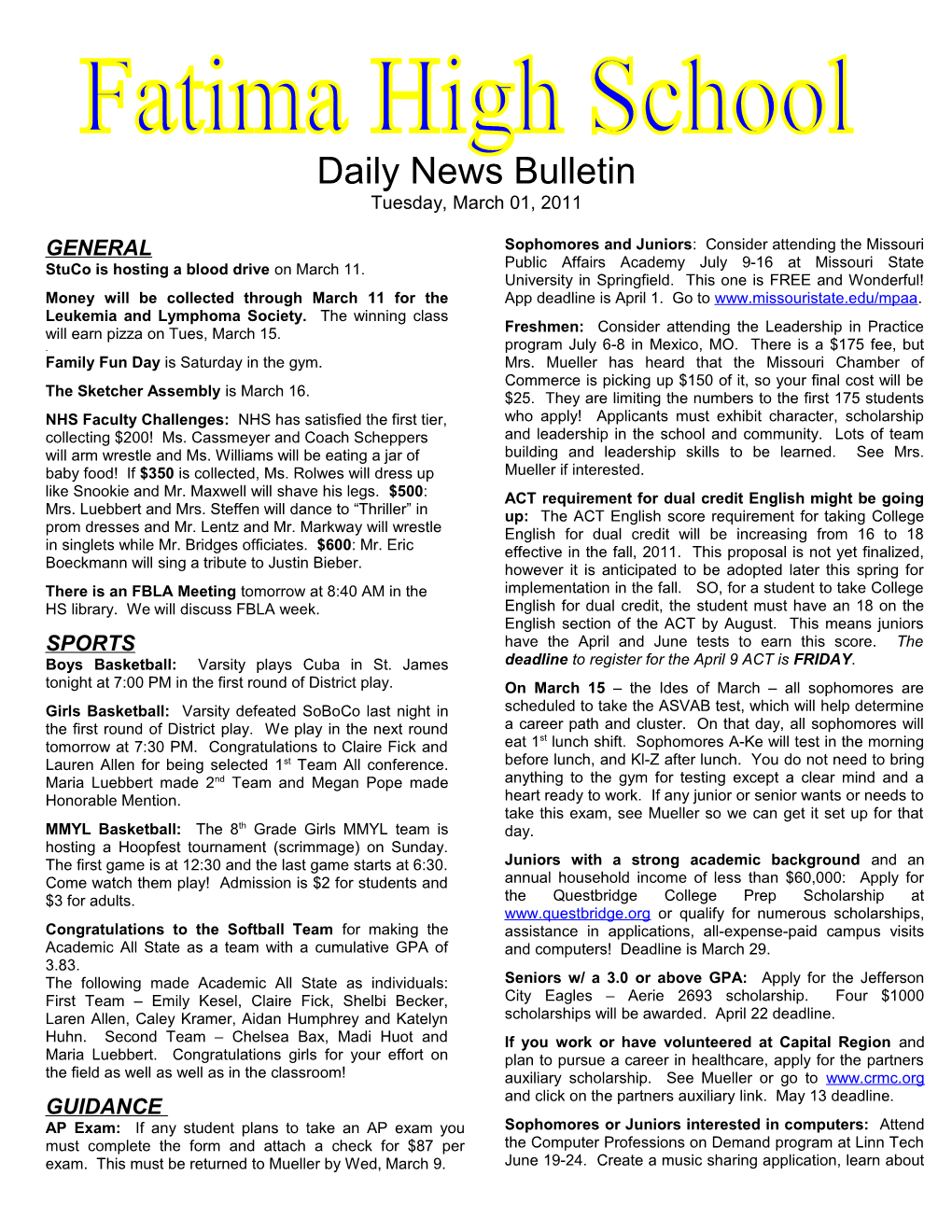 Daily News Bulletin s2