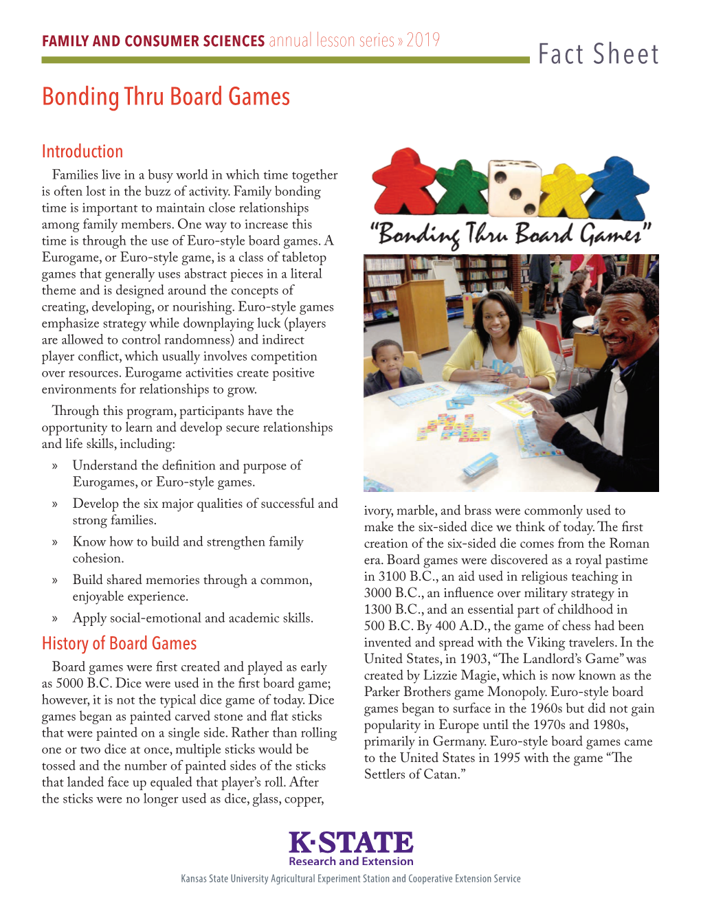 MF3401 Bonding Thru Board Games, Fact Sheet