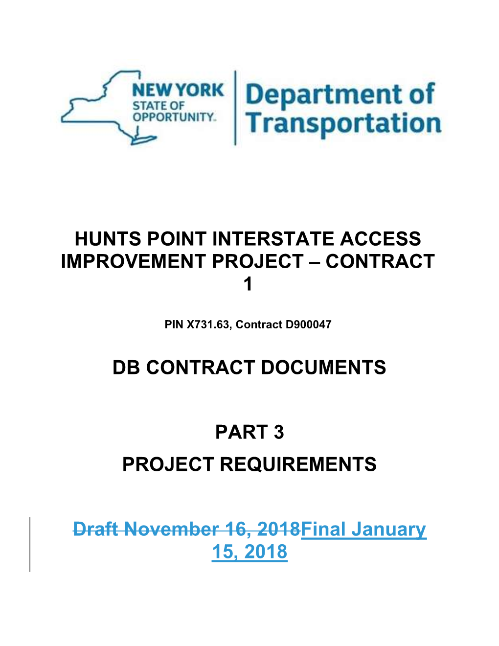 Hunts Point Interstate Access Improvement Project – Contract 1