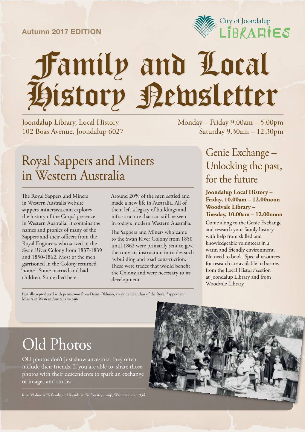 Family History Newsletter Autumn 2017