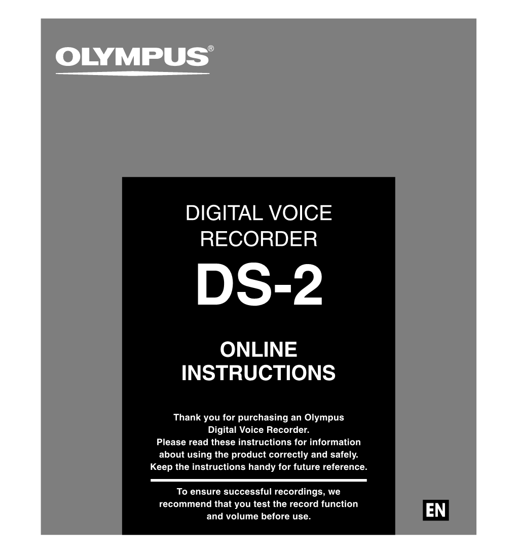 Digital Voice Recorder Online Instructions