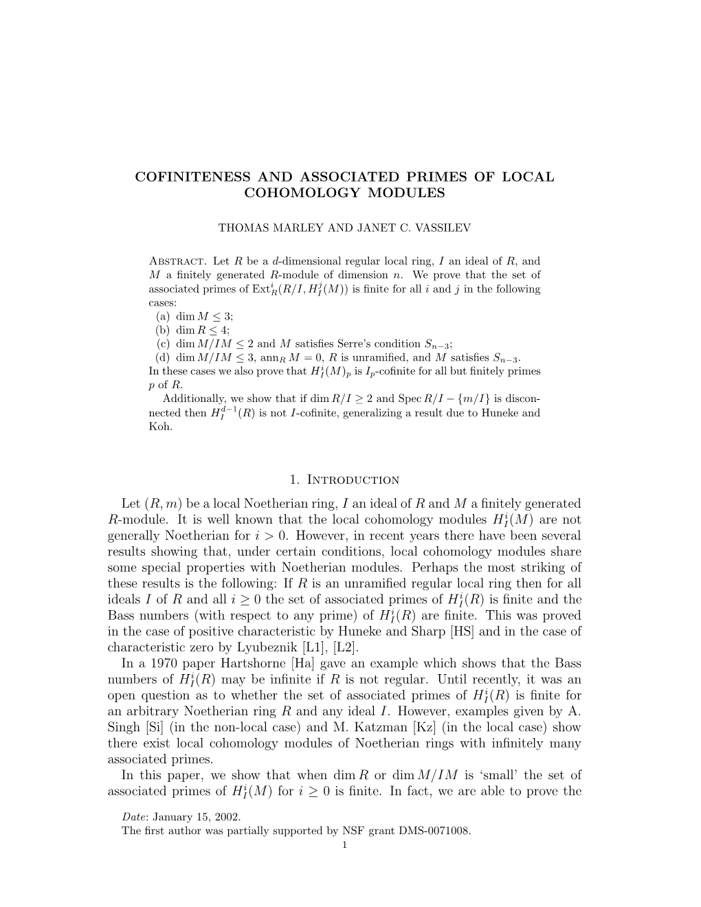 Cofiniteness and Associated Primes of Local Cohomology Modules