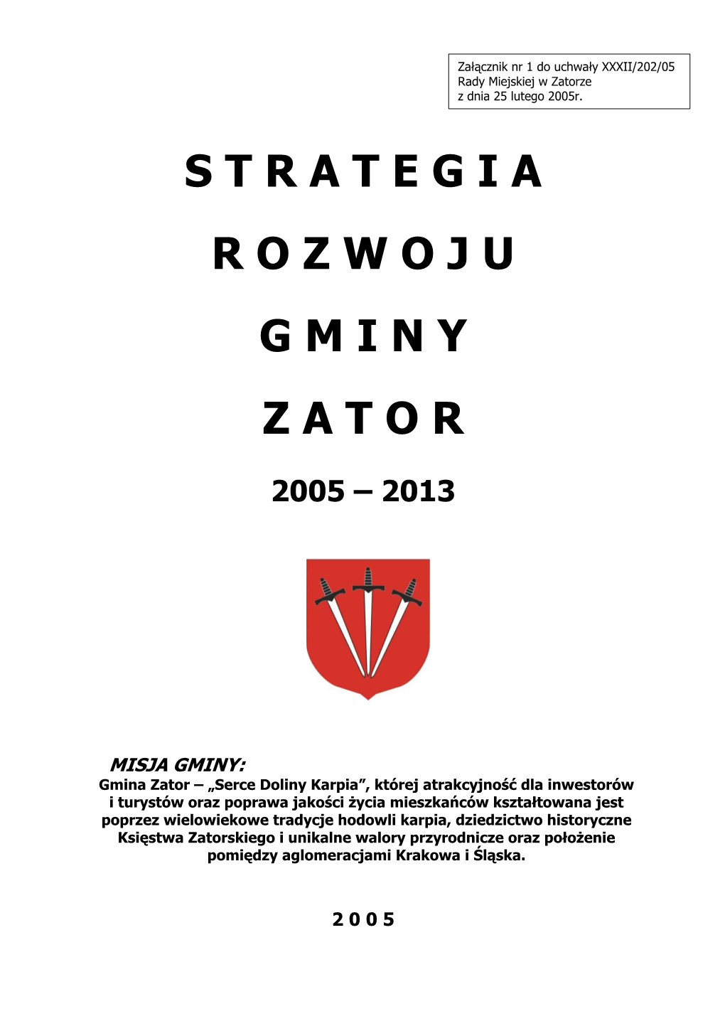 Strategia Rozwoju Gminy Zator