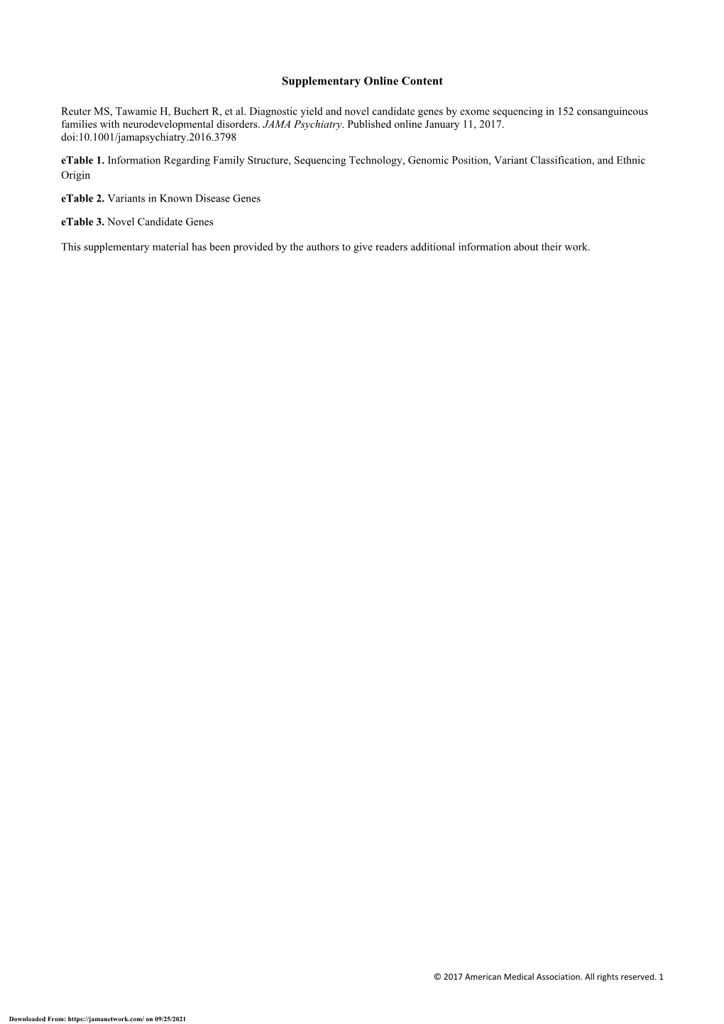 Diagnostic Yield and Novel Candidate Genes by Exome Sequencing in 152 Consanguineous Families with Neurodevelopmental Disorders