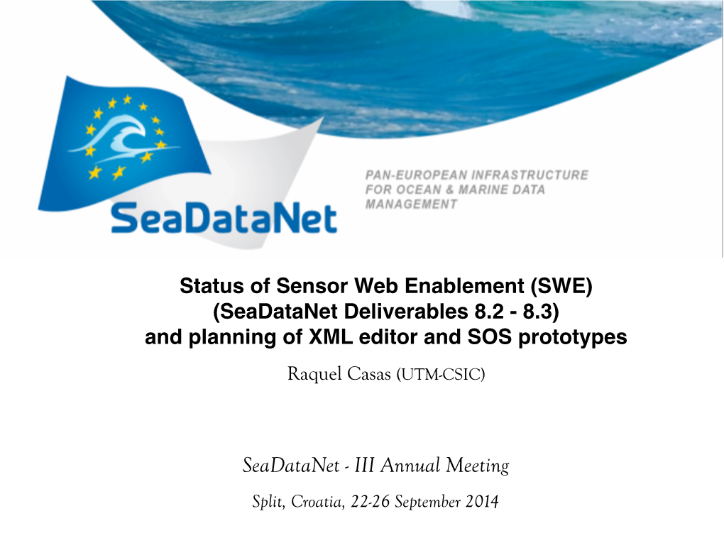 Sensor Web Enablement Developments