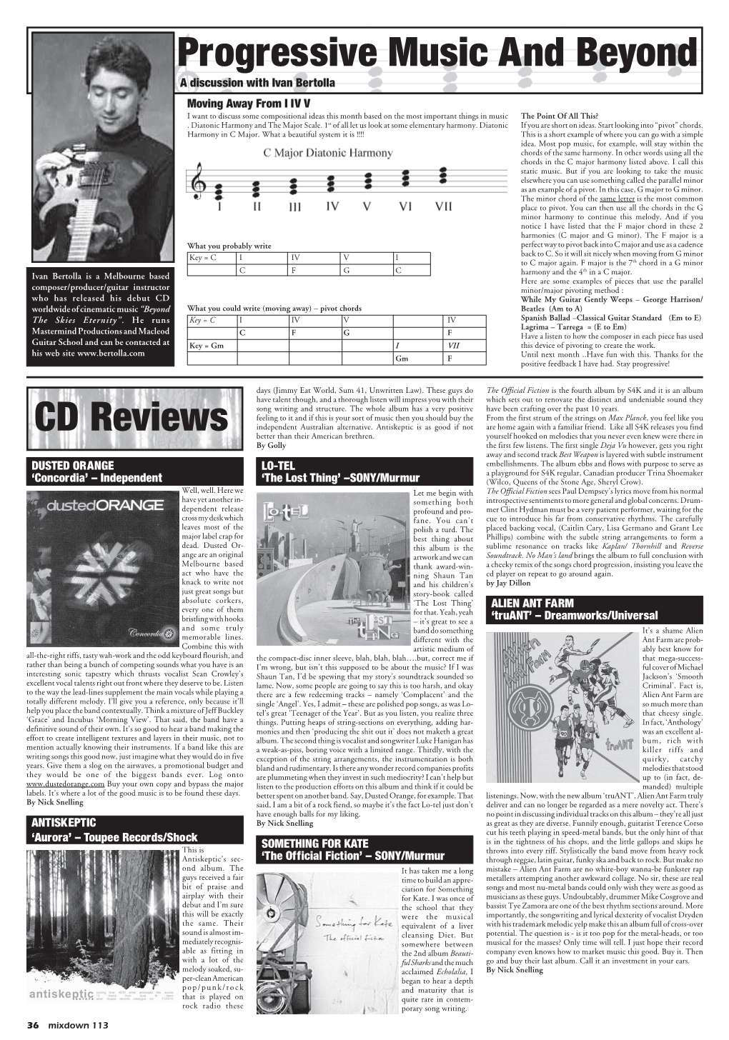 Progressive Music and Beyond CD Reviews