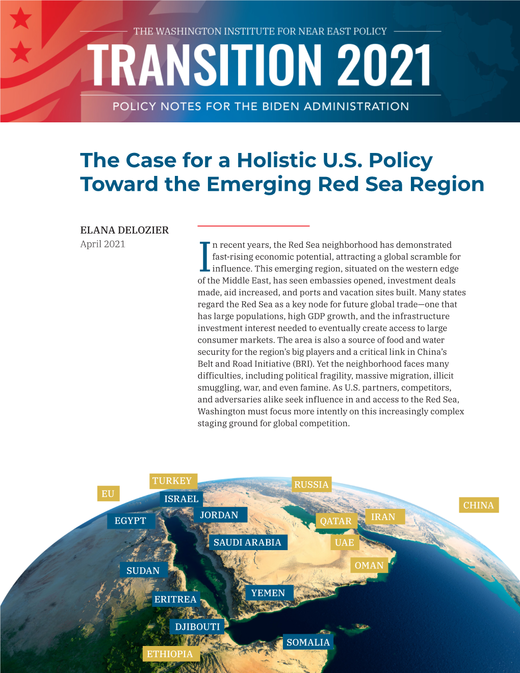 The Case for a Holistic U.S. Policy Toward the Emerging Red Sea Region