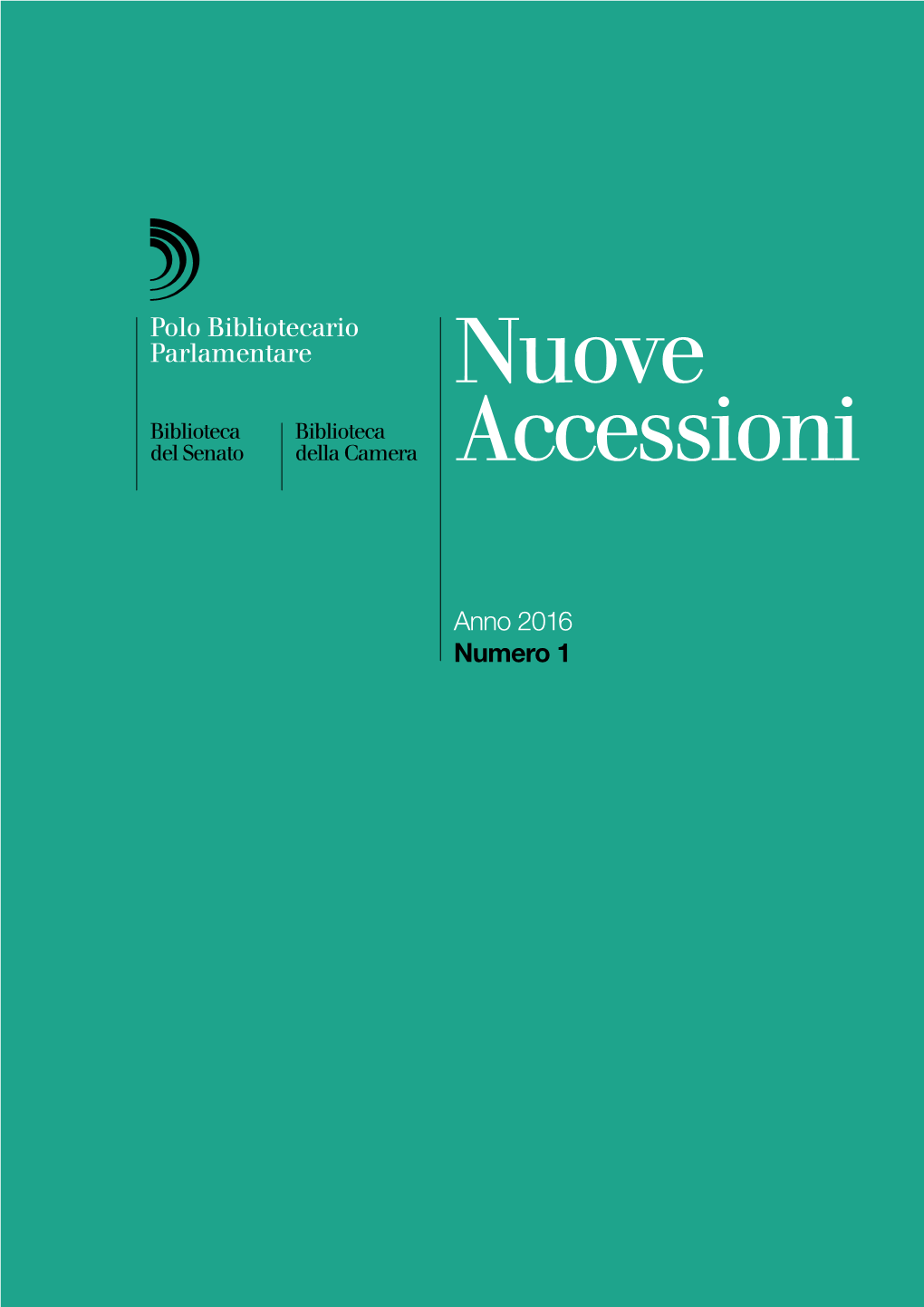 Nuove Accessioni 2016/01