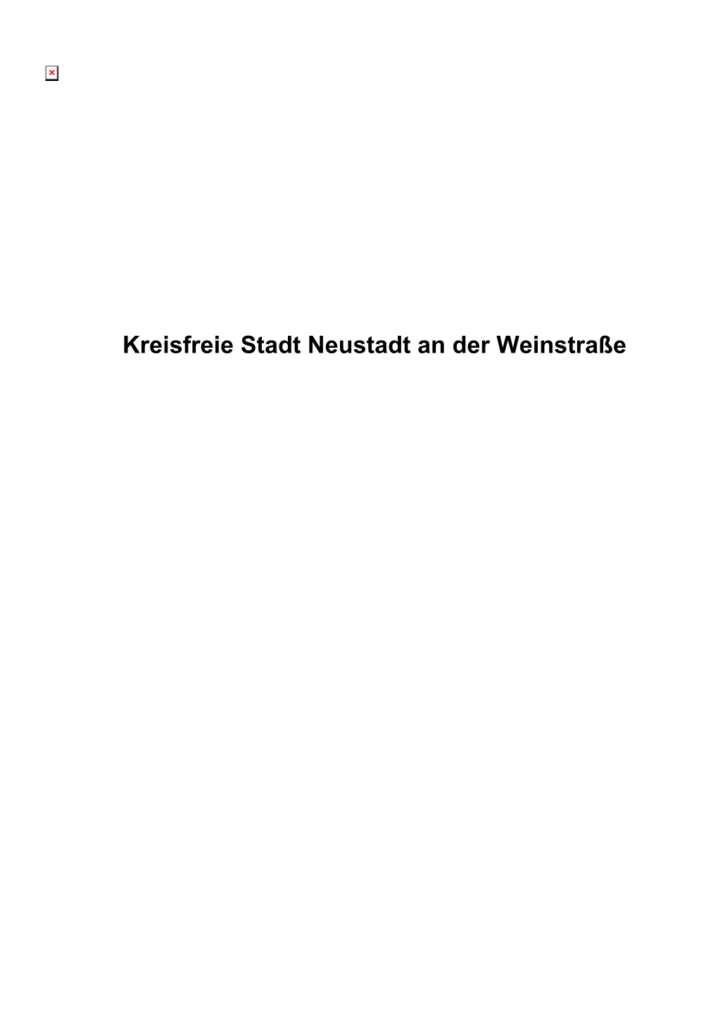 Kreisfreie Stadt Neustadt an Der Weinstraße