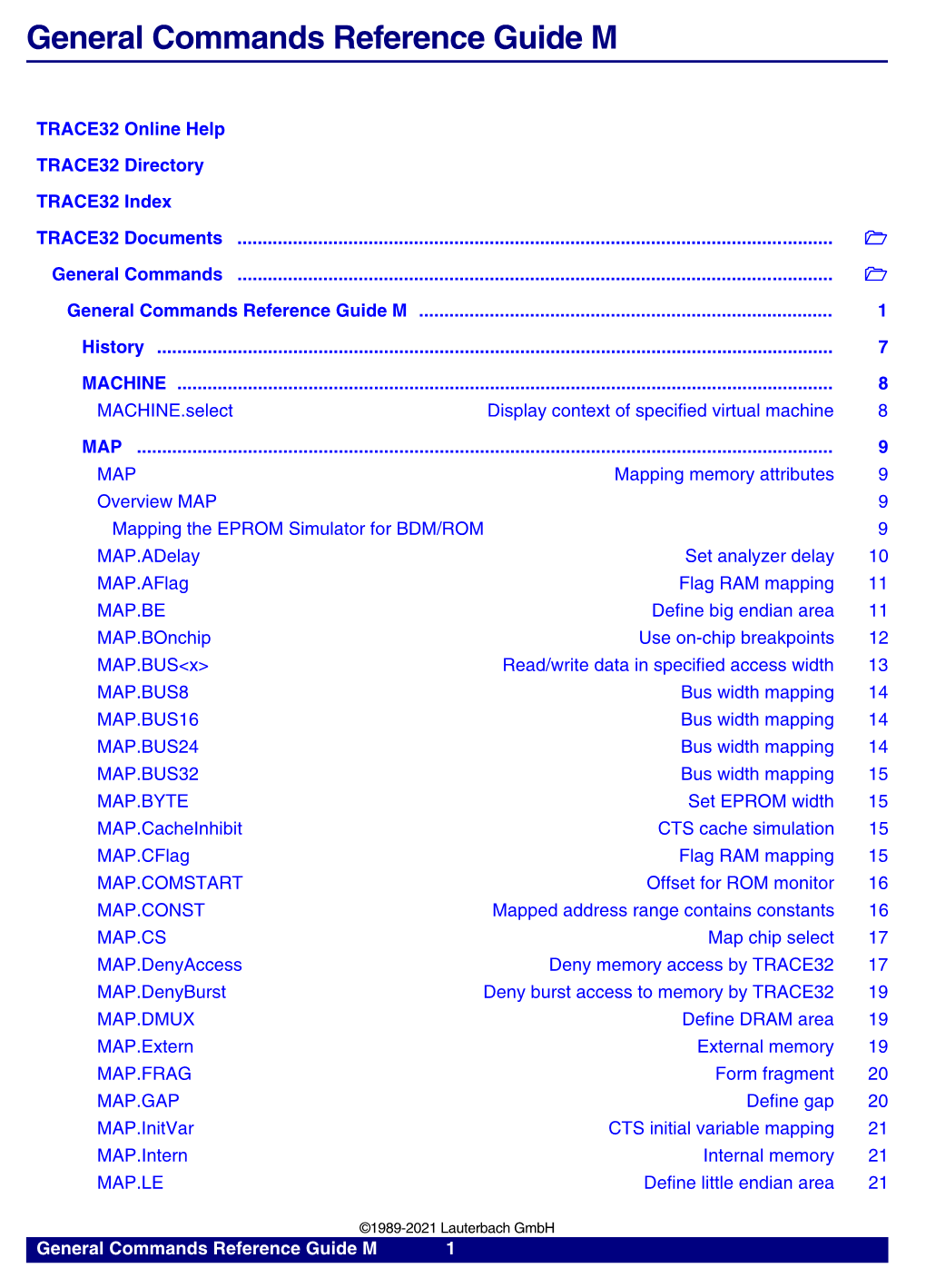 General Commands Reference Guide M