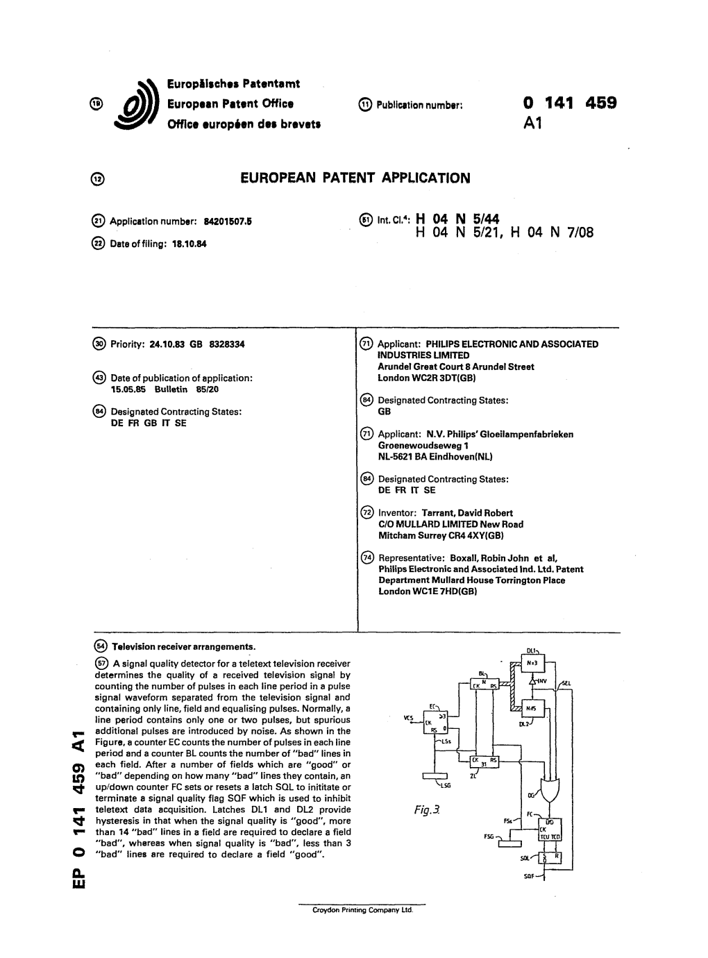 Television Receiver Arrangements