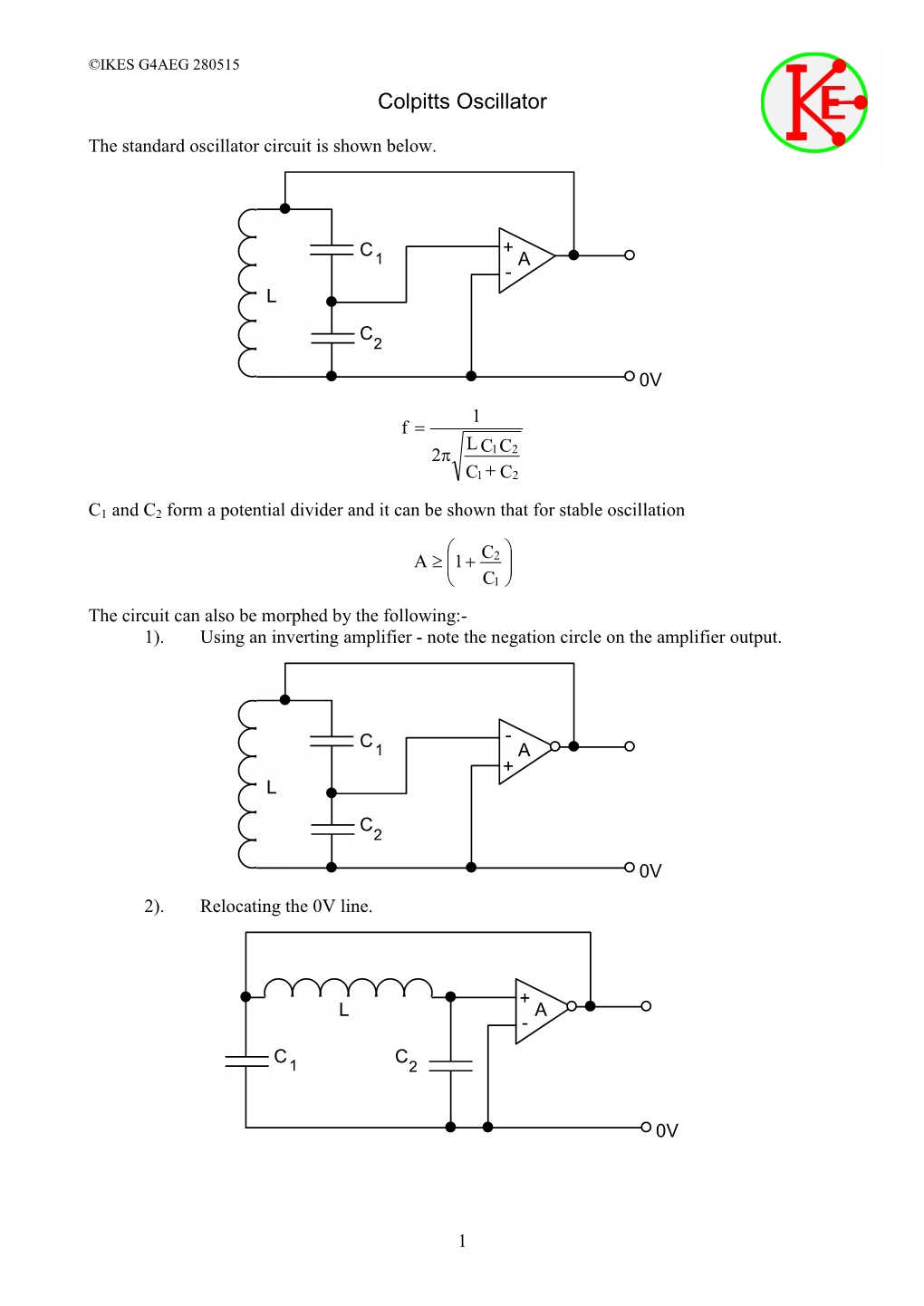 Colpitts Oscillator