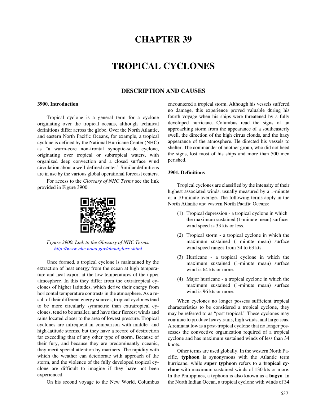 Chapter 39 Tropical Cyclones