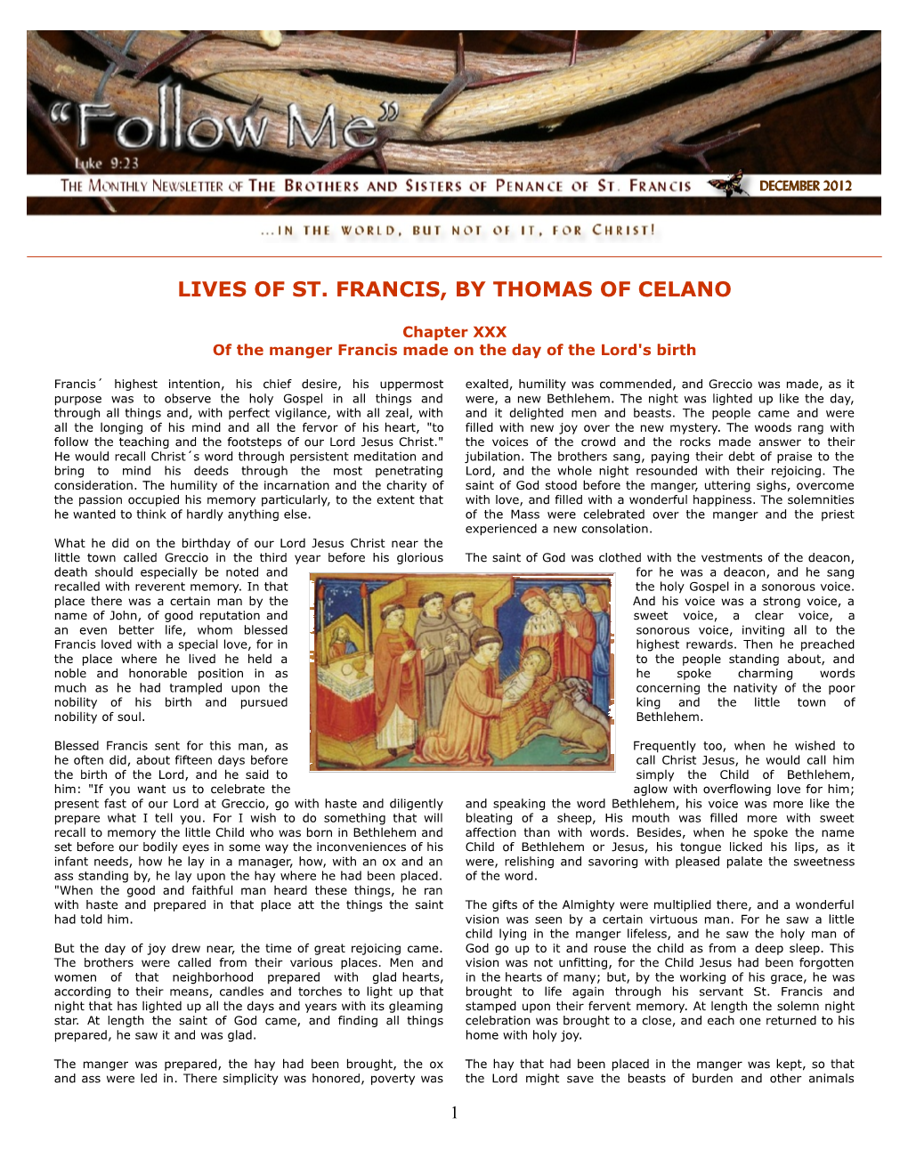 Lives of St. Francis, by Thomas of Celano