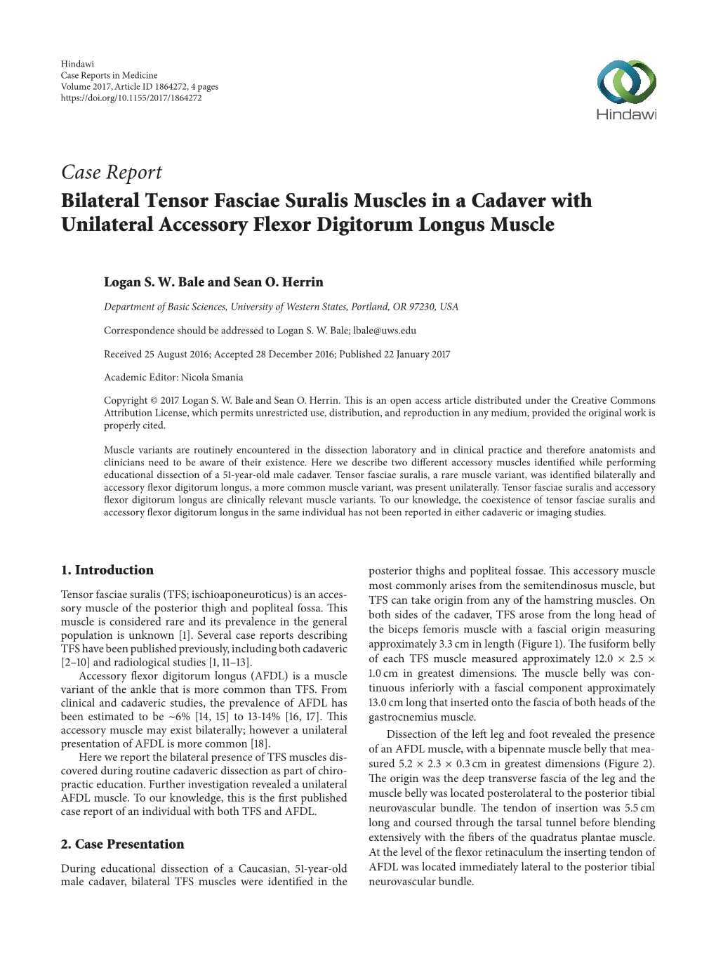 Bilateral Tensor Fasciae Suralis Muscles in a Cadaver with Unilateral Accessory Flexor Digitorum Longus Muscle