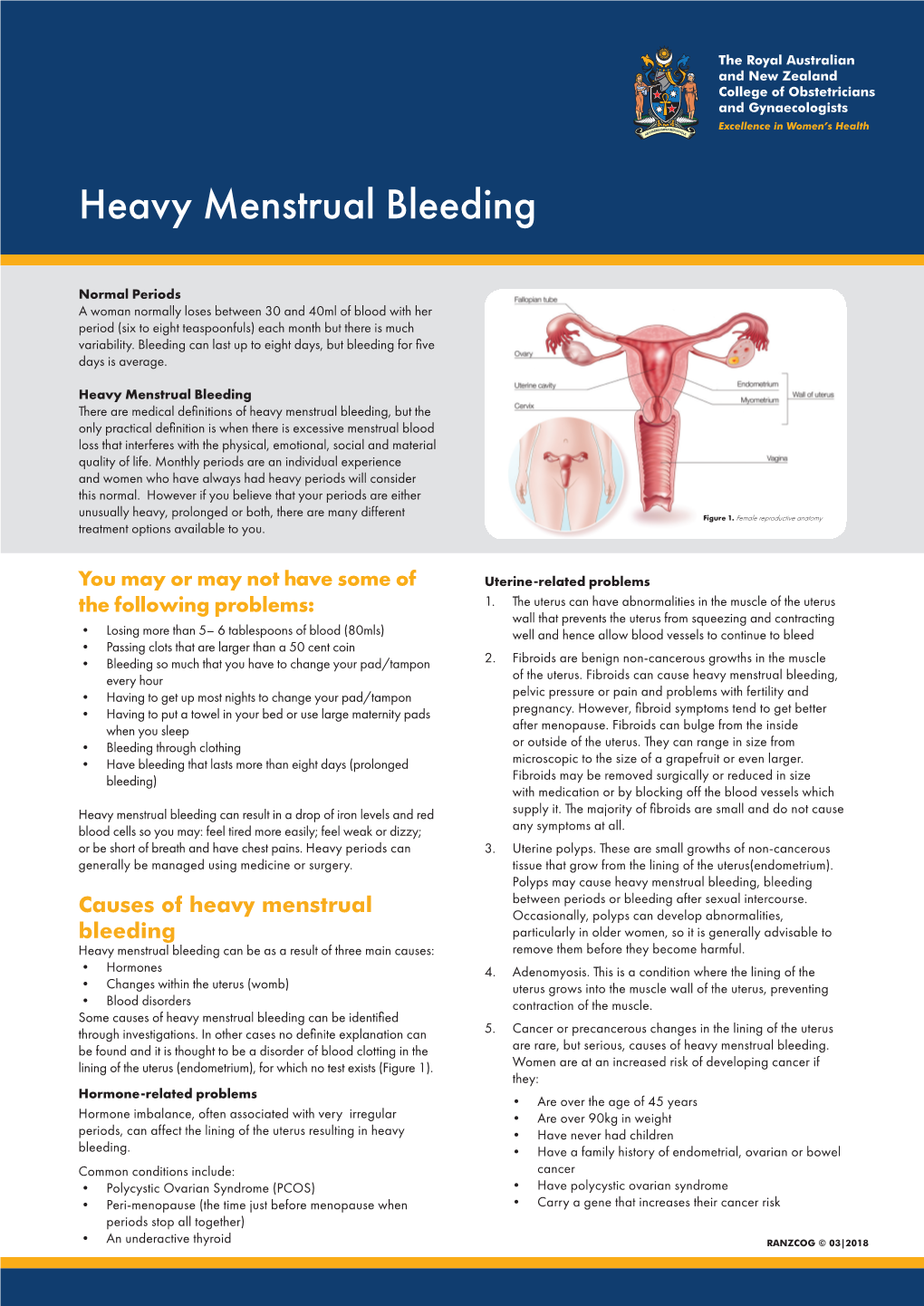 Heavy Menstrual Bleeding