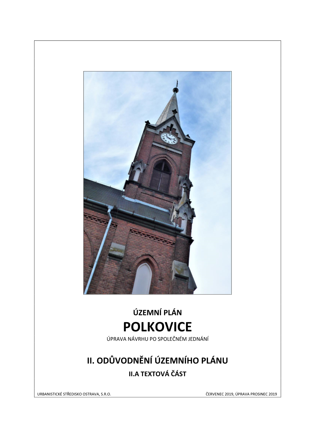 Polkovice Úprava Návrhu Po Společném Jednání