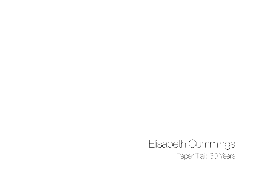 Elisabeth Cummings Paper Trail: 30 Years Billabong 1999 Silk Screen 56 X 76Cm