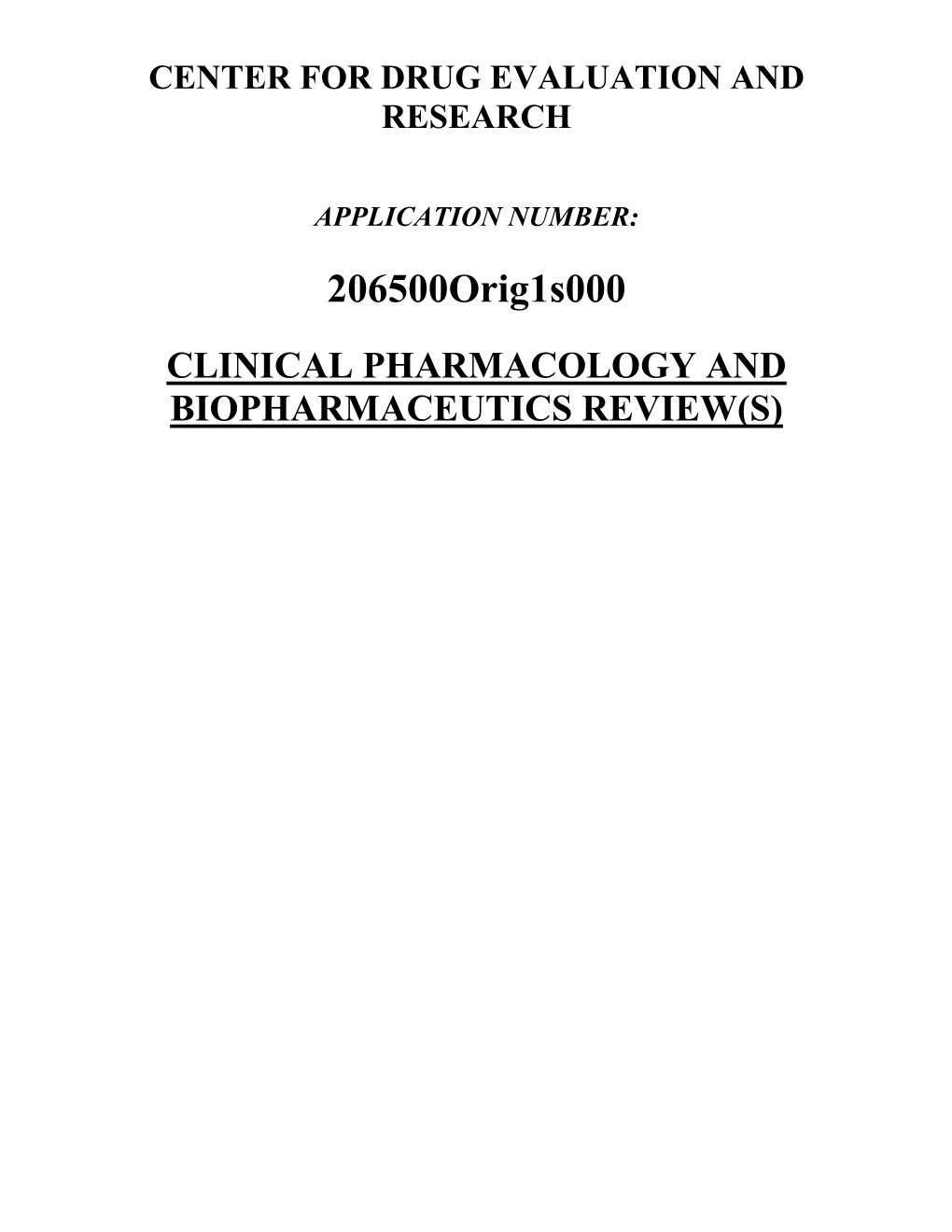 Clinical Pharmacology Biopharmaceutics Review(S)